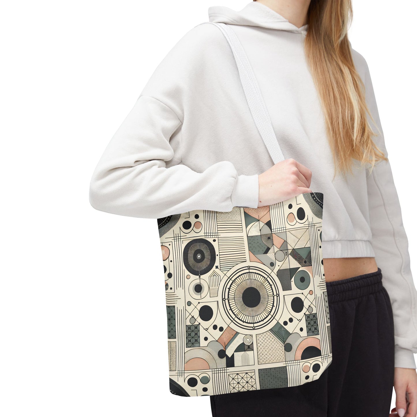 Geometric Pattern Tote Bag – Modern Art Style | Eco-Friendly Shopping Tote, Everyday Carry, Stylish Gift for Her