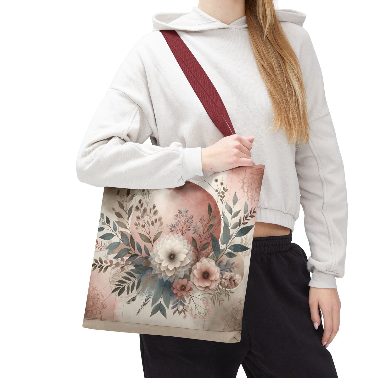 Floral Tote Bag – Elegant Eco-Friendly Accessory for Shopping, Weddings, and Gifting