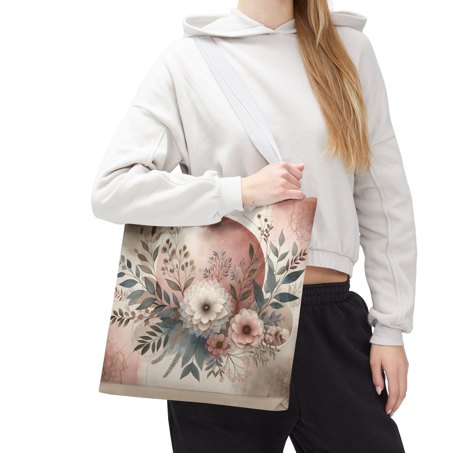 Floral Tote Bag – Elegant Eco-Friendly Accessory for Shopping, Weddings, and Gifting