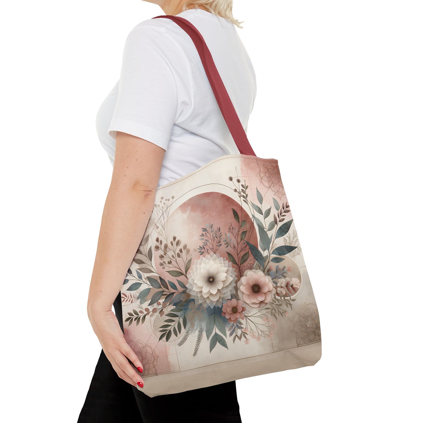 Floral Tote Bag – Elegant Eco-Friendly Accessory for Shopping, Weddings, and Gifting