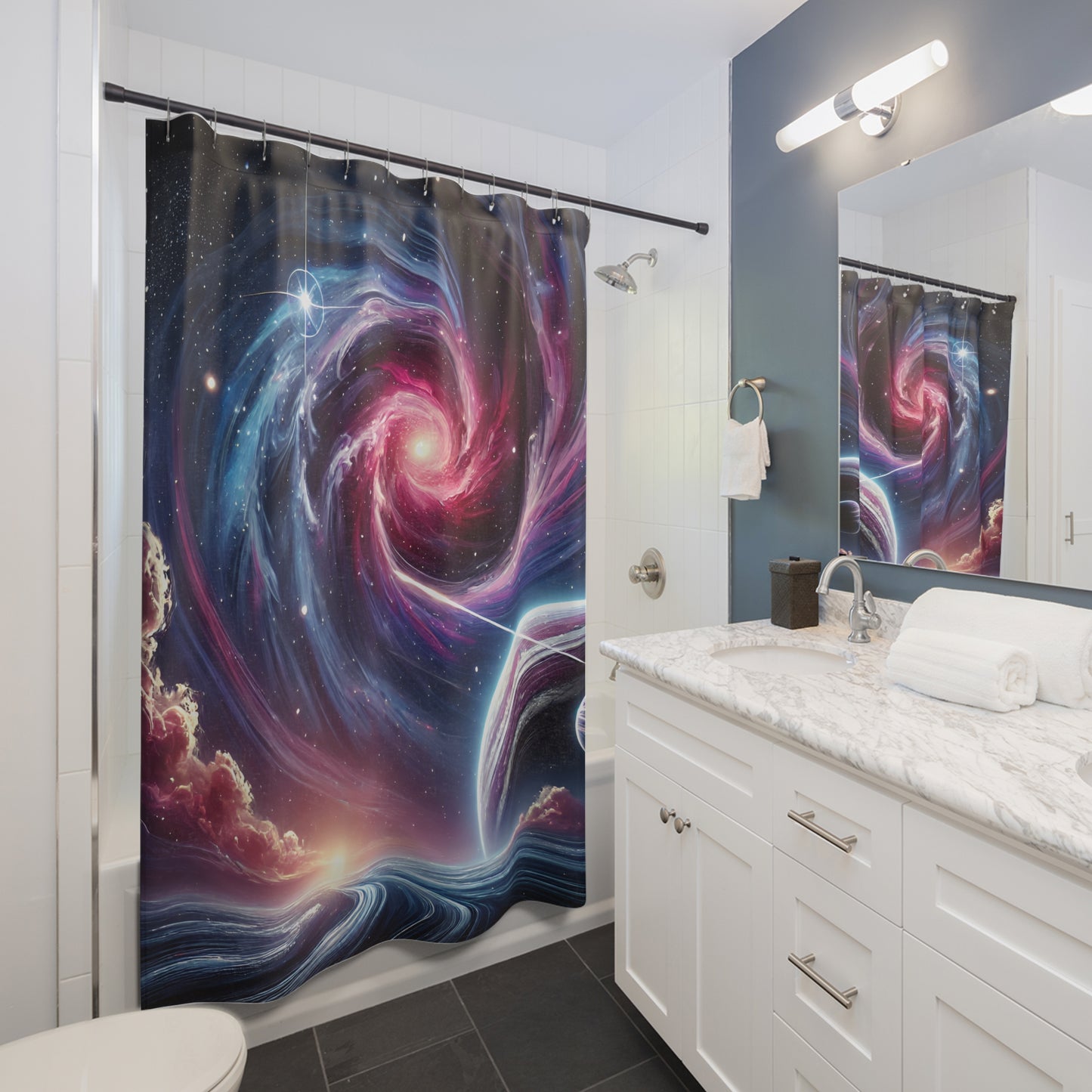 Cosmic Space Shower Curtain