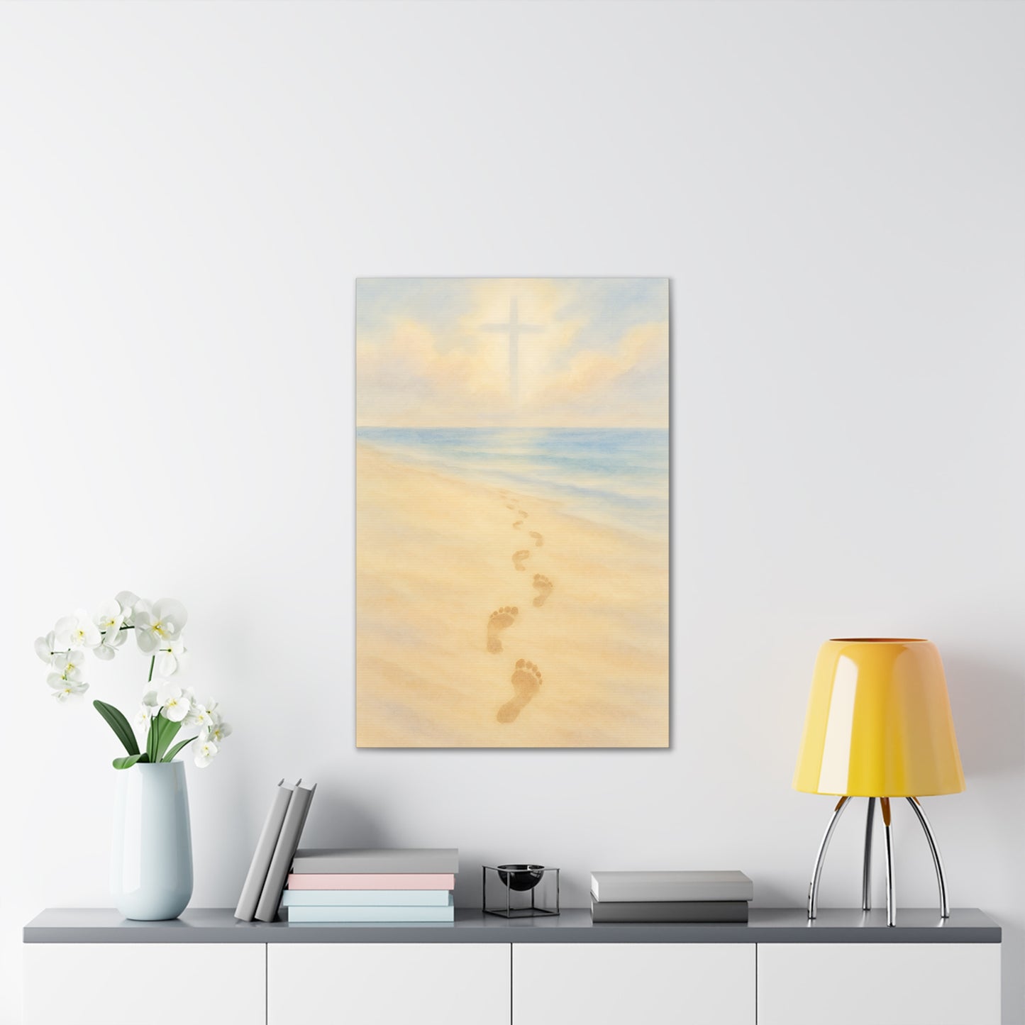 Footprints in the Sand Canvas