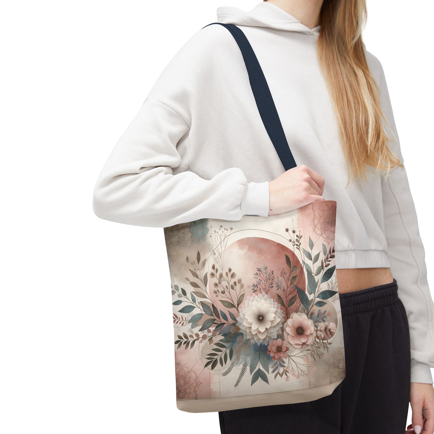 Floral Tote Bag – Elegant Eco-Friendly Accessory for Shopping, Weddings, and Gifting