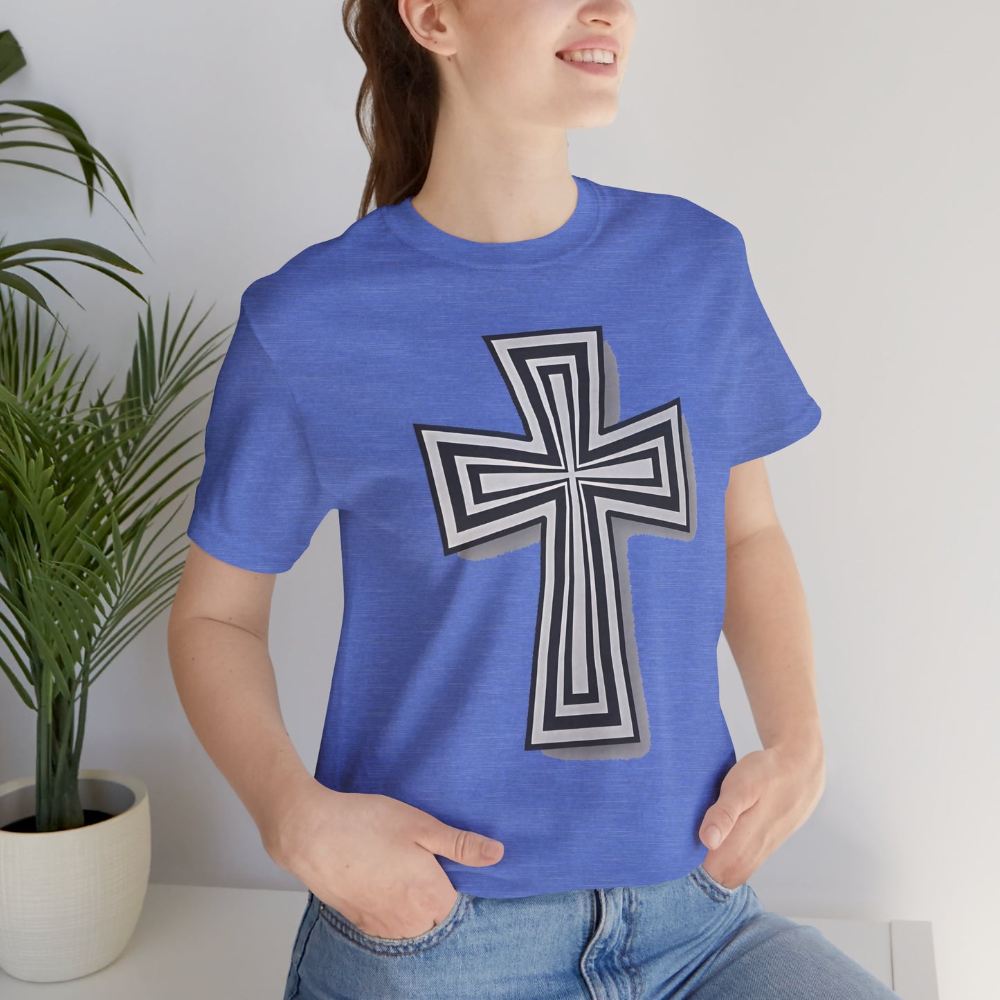 Faith-Inspired Cross Tee - Unisex Jersey Shirt