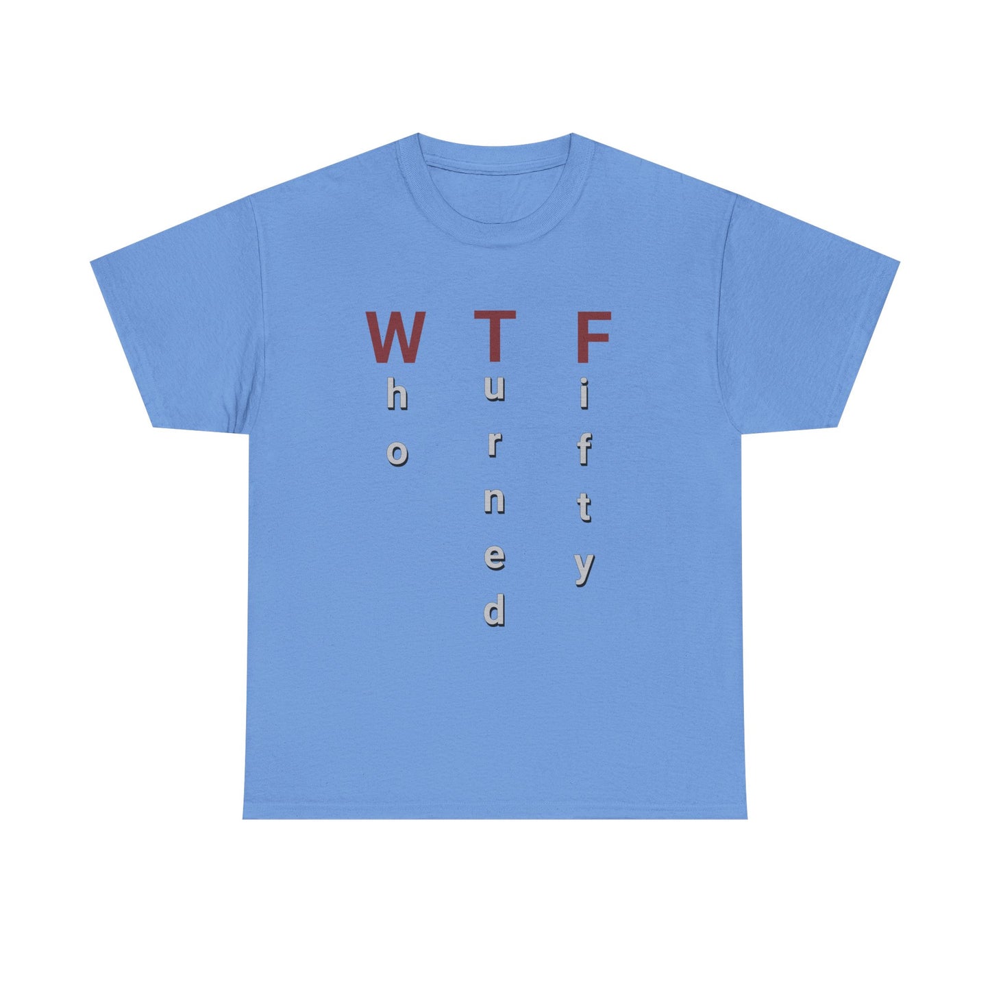 WTF 50th Birthday Unisex Heavy Cotton Tee - Perfect for Celebrating Milestone Birthdays