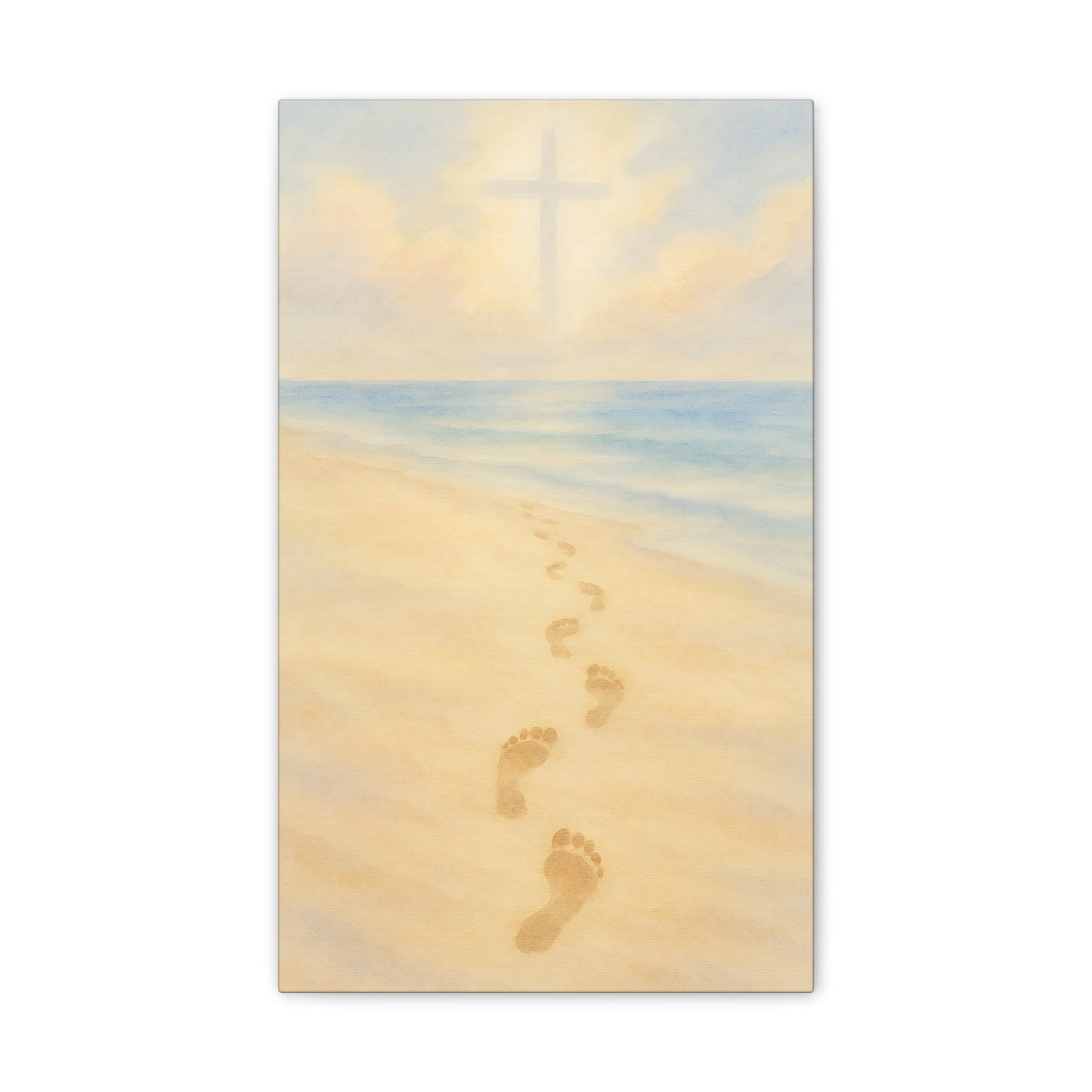 Footprints in the Sand Canvas