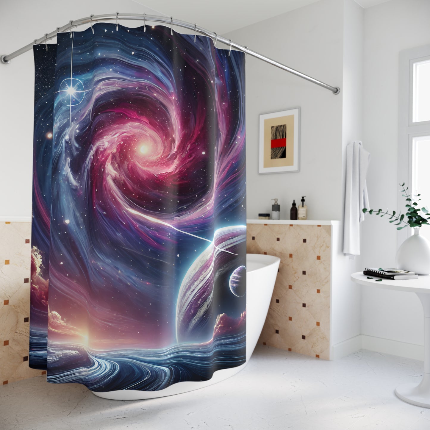 Cosmic Space Shower Curtain