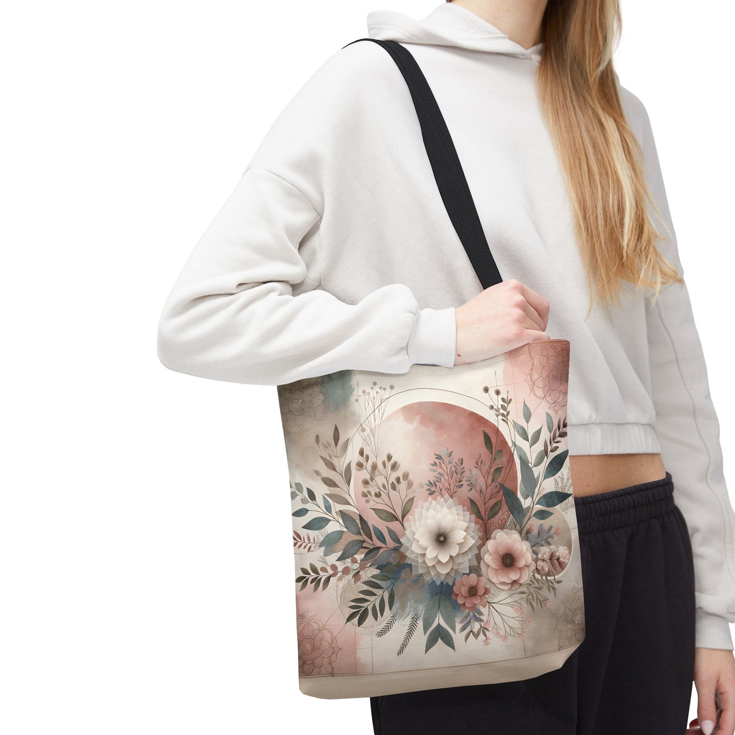 Floral Tote Bag – Elegant Eco-Friendly Accessory for Shopping, Weddings, and Gifting