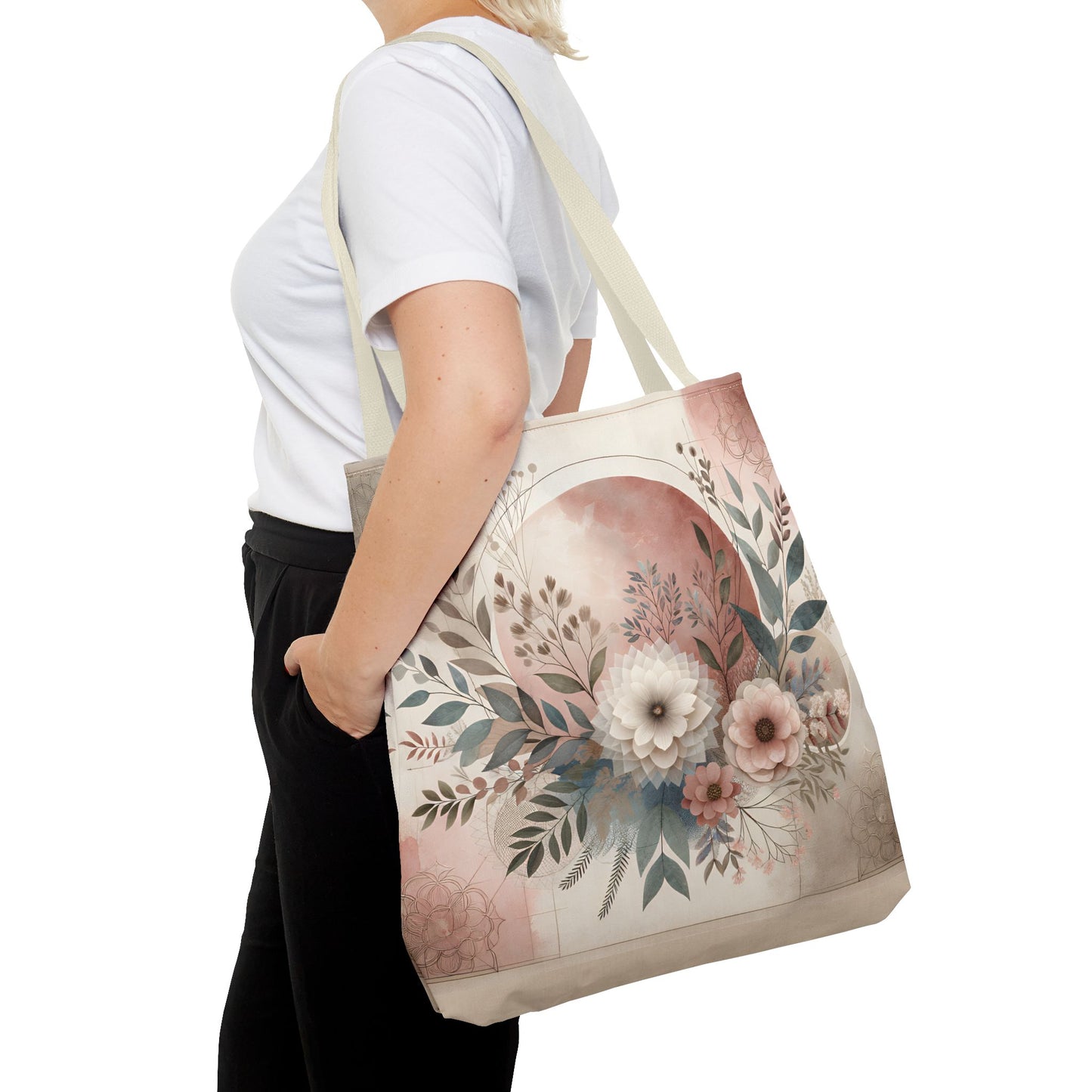 Floral Tote Bag – Elegant Eco-Friendly Accessory for Shopping, Weddings, and Gifting