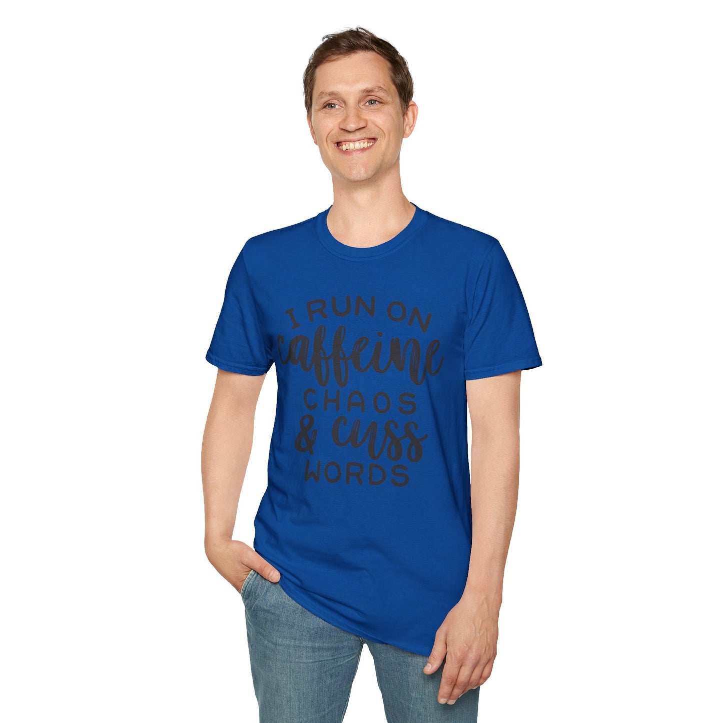 Caffeine Chaos Unisex T-Shirt – Funny Coffee Lover Tee