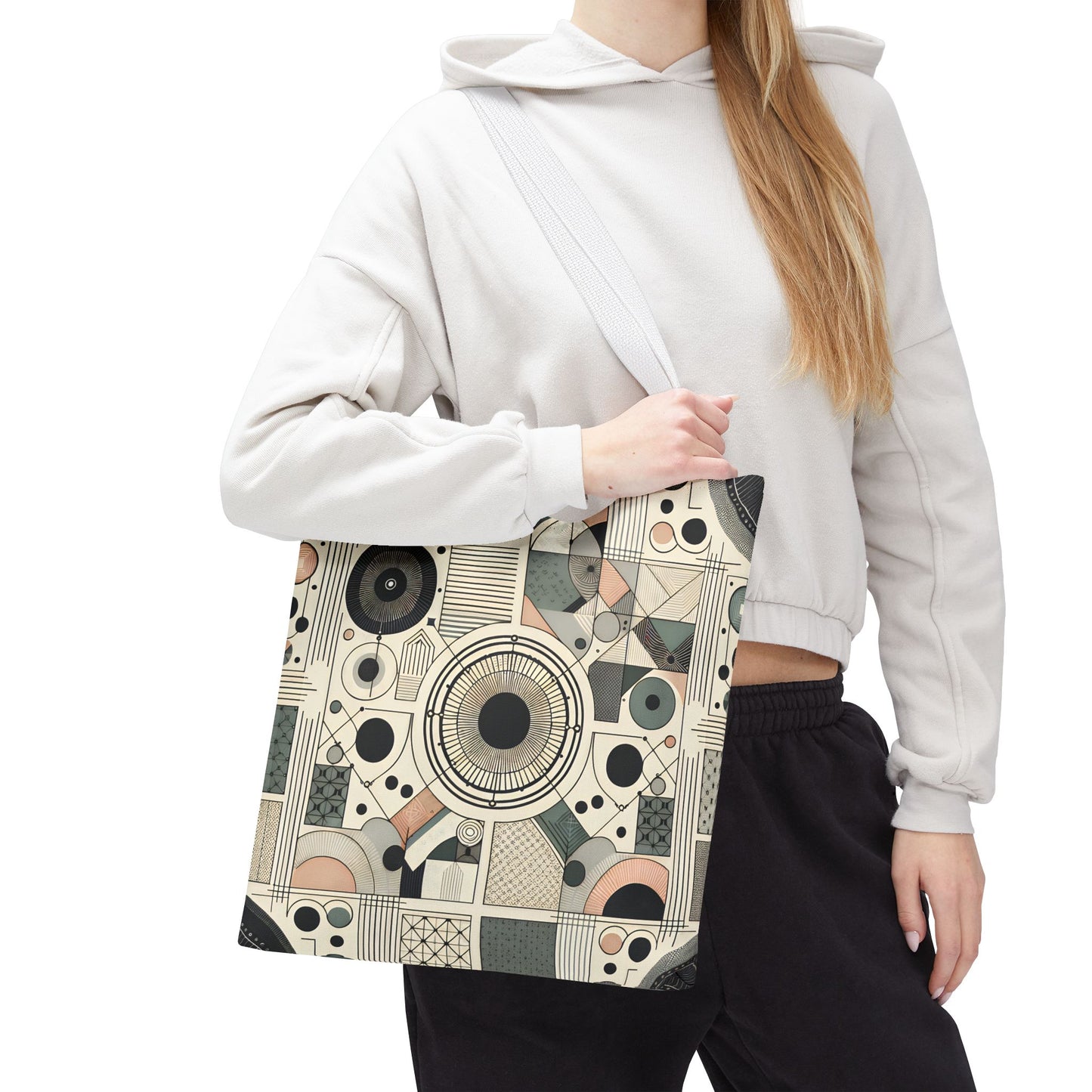 Geometric Pattern Tote Bag – Modern Art Style | Eco-Friendly Shopping Tote, Everyday Carry, Stylish Gift for Her