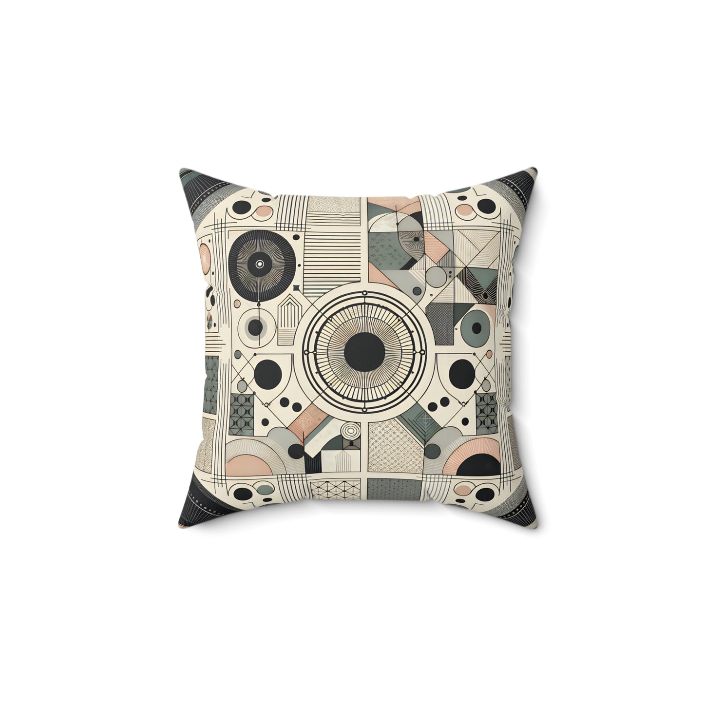 Abstract Geometric Decorative Pillow – Modern Accent for Stylish Spaces
