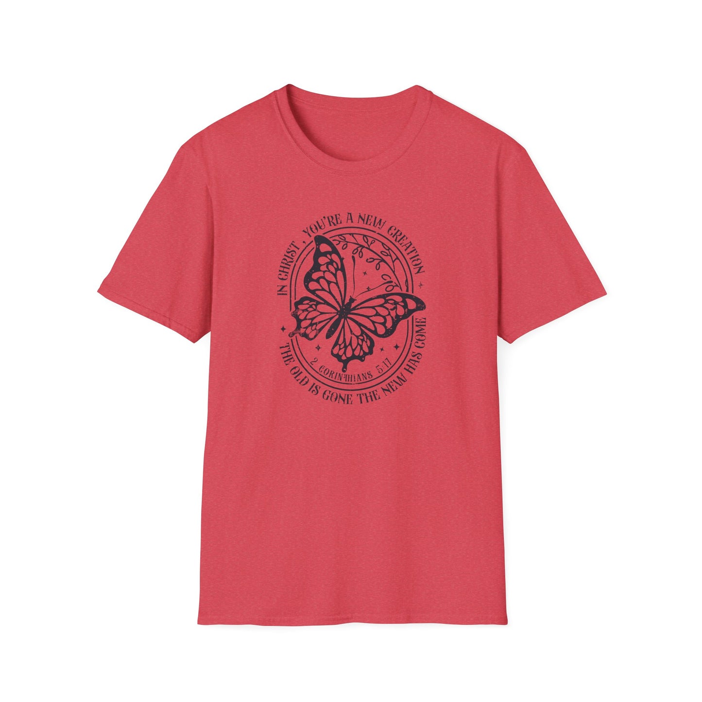 2 Corinthians 5:17 – New Creation Butterfly T-Shirt