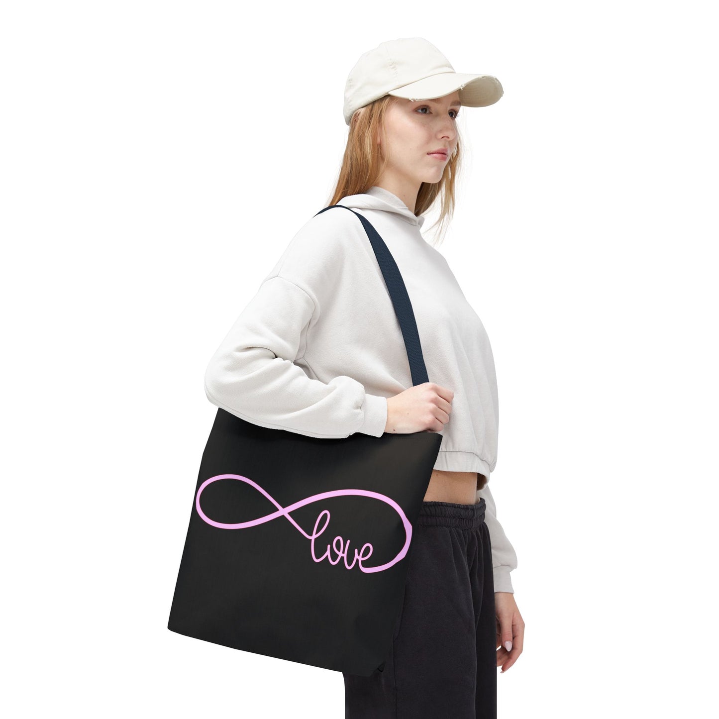 Love Infinity Symbol Tote Bag – Romantic Double-Sided Print, Everyday Carry