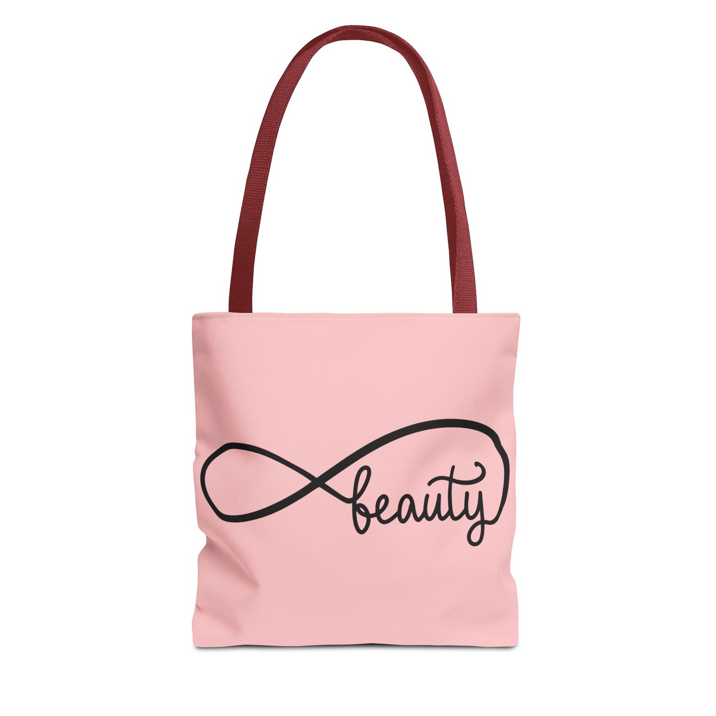 Pink Beauty Infinity Tote Bag – Inspirational Double-Sided Print in 3 Sizes