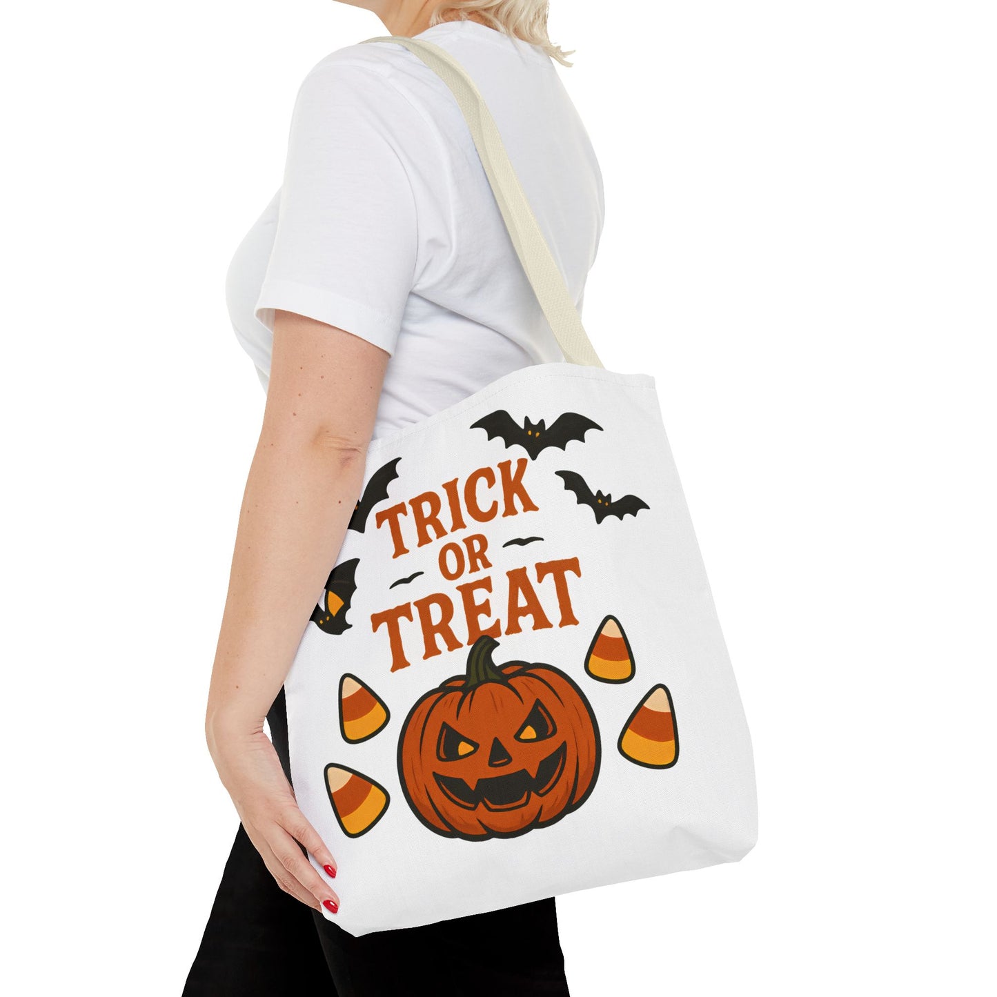 Halloween Trick or Treat Tote Bag – Spooky, Kid-Friendly Candy Carrier 🎃