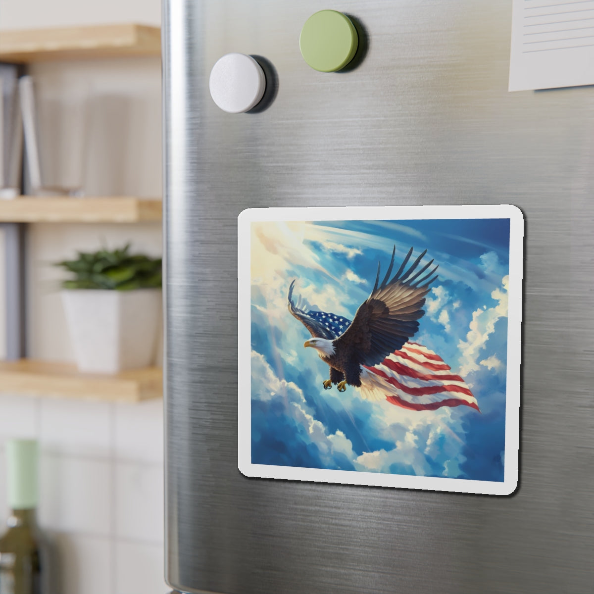 Eagle Soaring Die-Cut Magnet