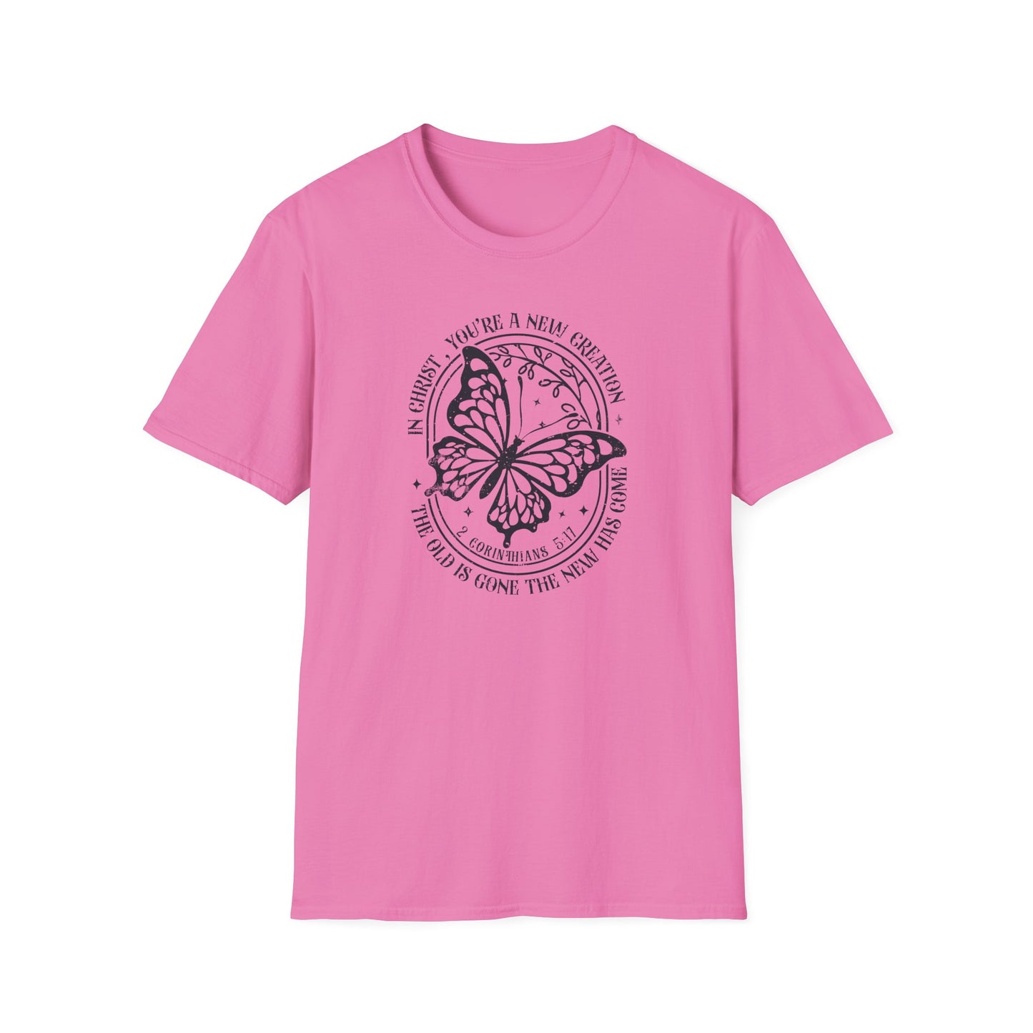 2 Corinthians 5:17 – New Creation Butterfly T-Shirt