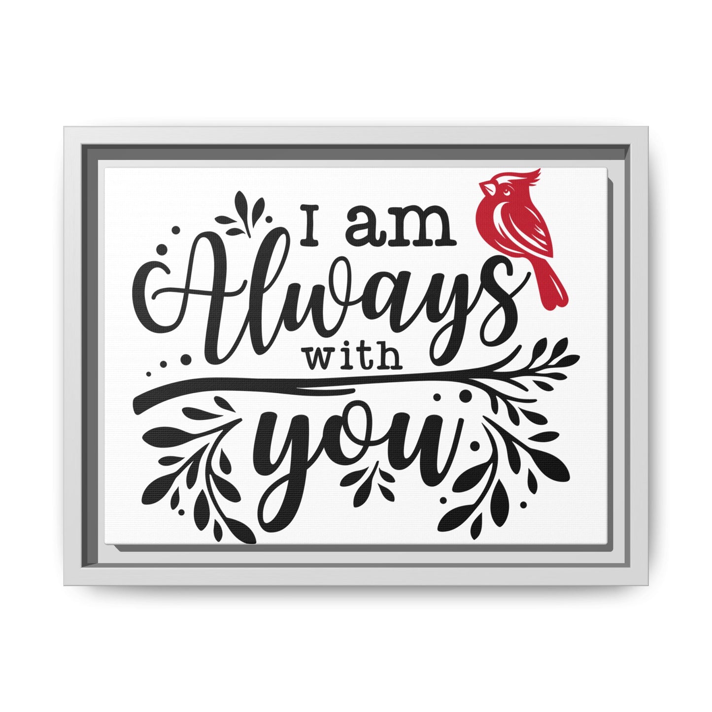 Always With You Cardinal – Matte Canvas Wall Art