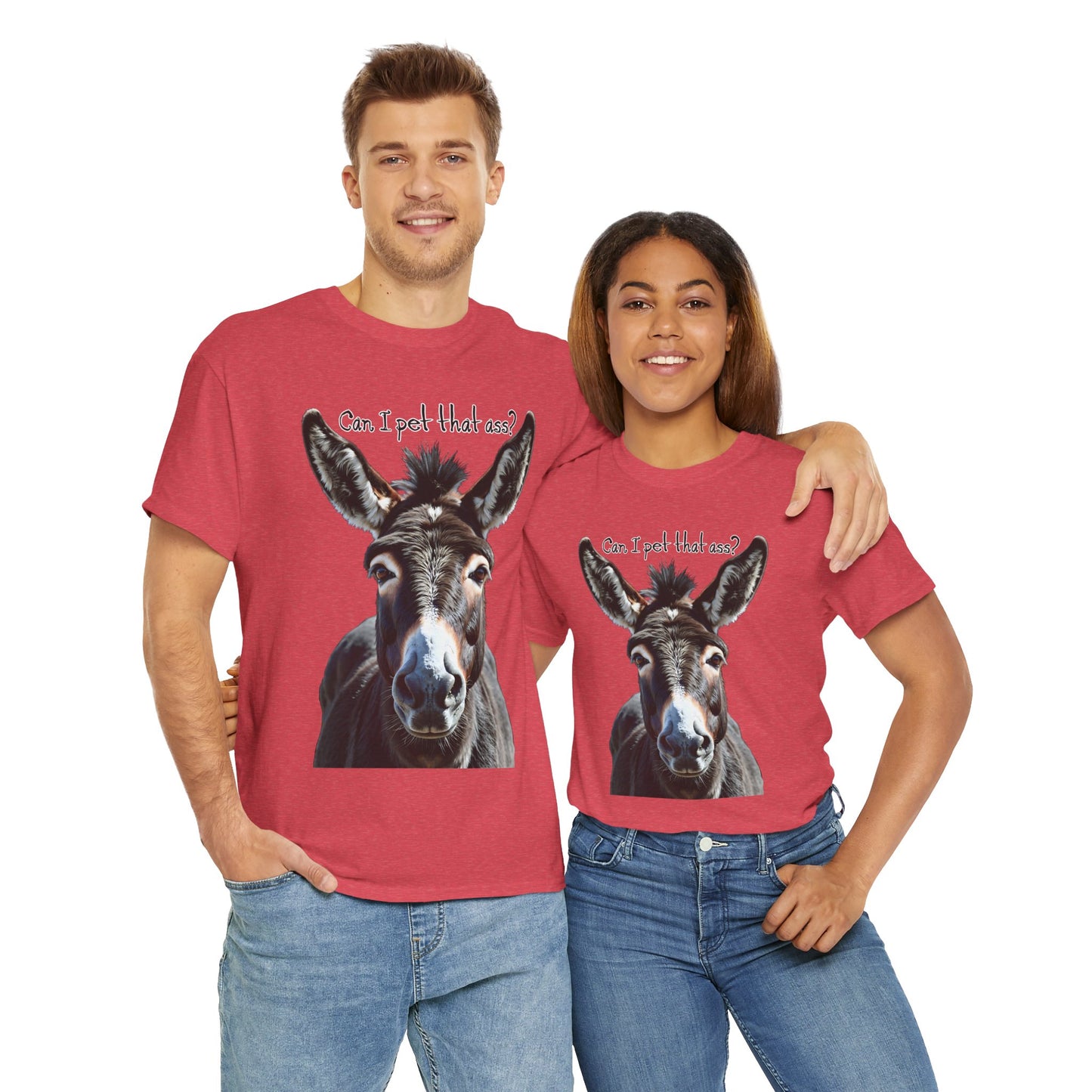 “Can I Pet That Ass?” Donkey Tee - Funny Unisex T-Shirt