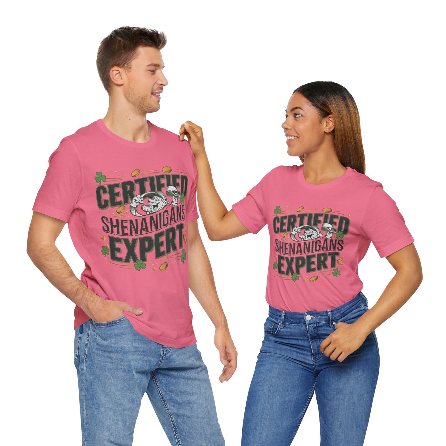 Certified Shenanigans Expert Leprechaun St Patrick's Day T-Shirt - Unisex Festive Irish Apparel