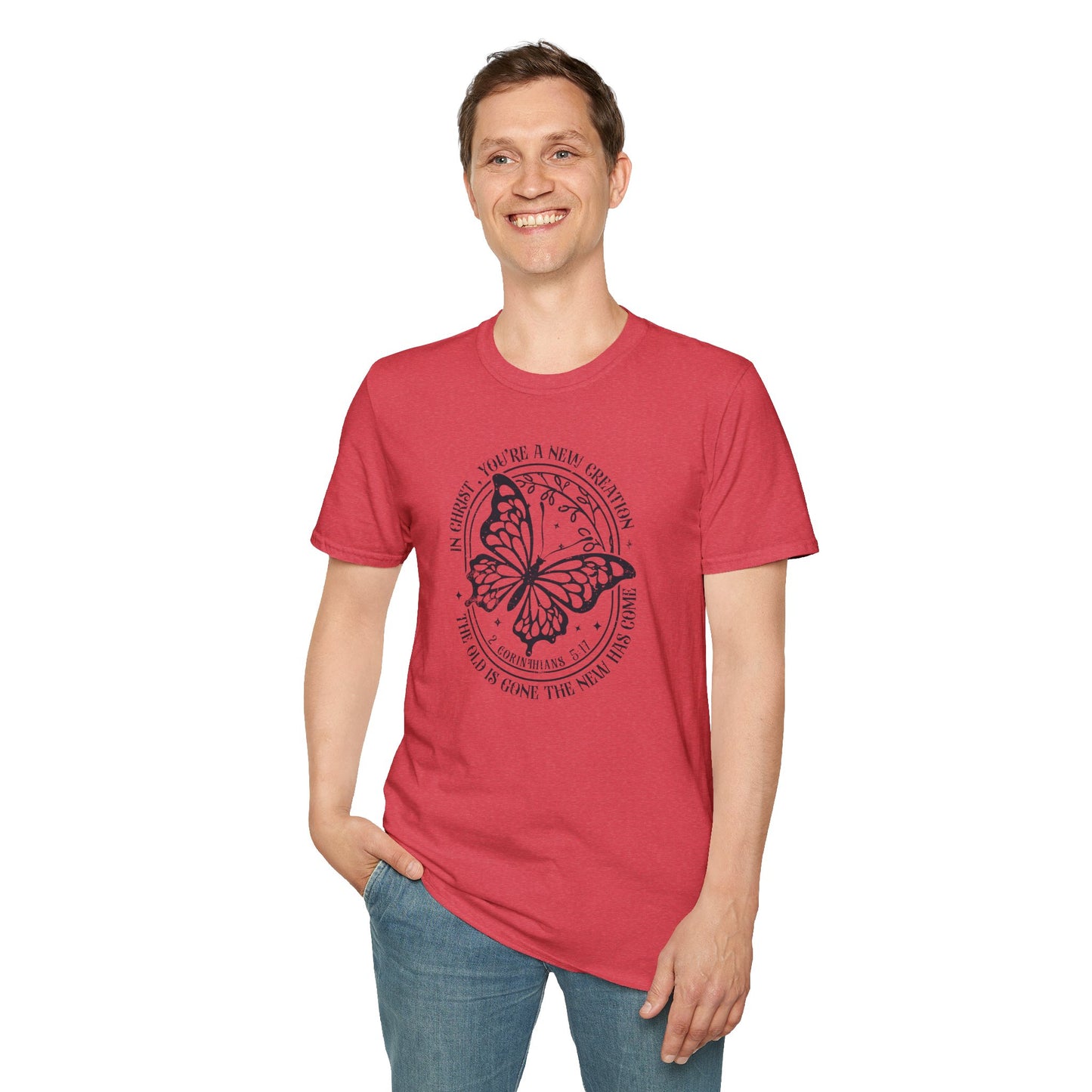 2 Corinthians 5:17 – New Creation Butterfly T-Shirt