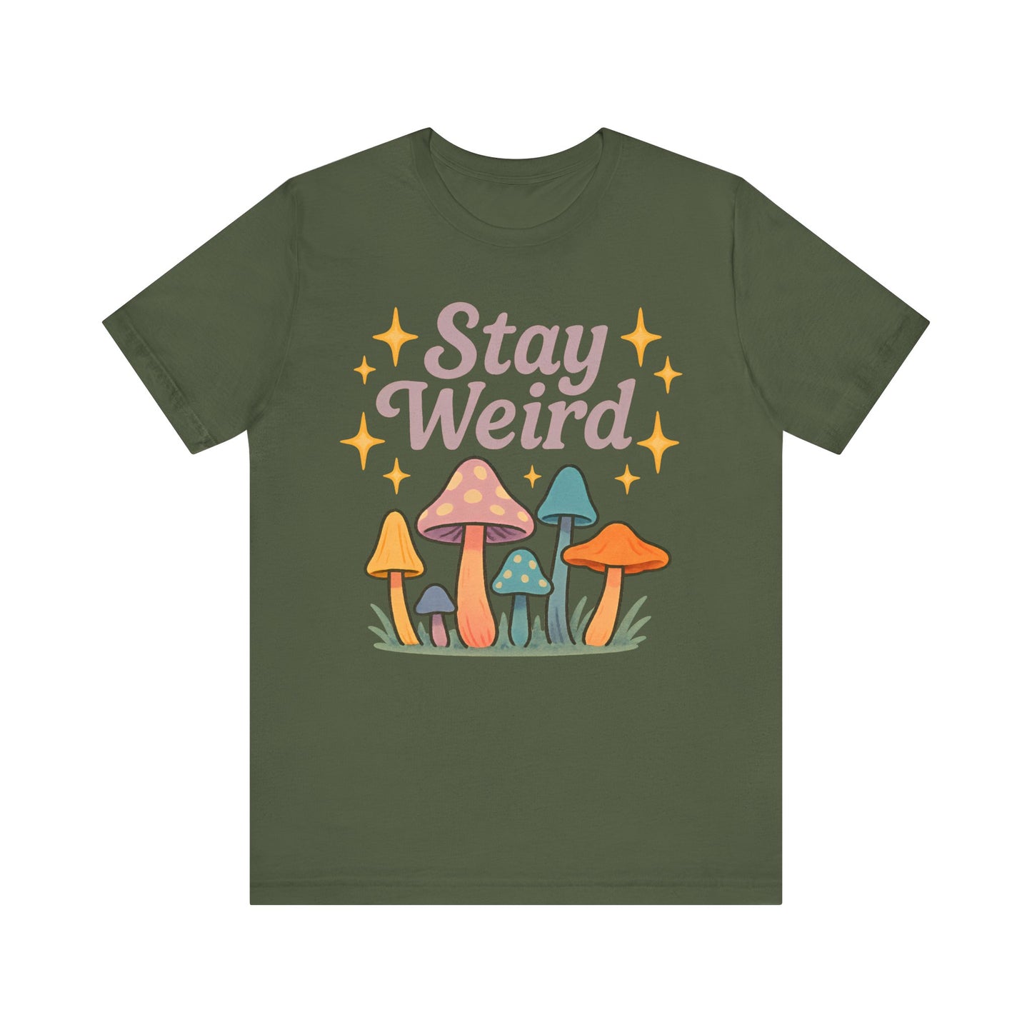 Stay Weird Unisex Jersey Tee – Funky Graphic Shirt for Bold Summer Vibes