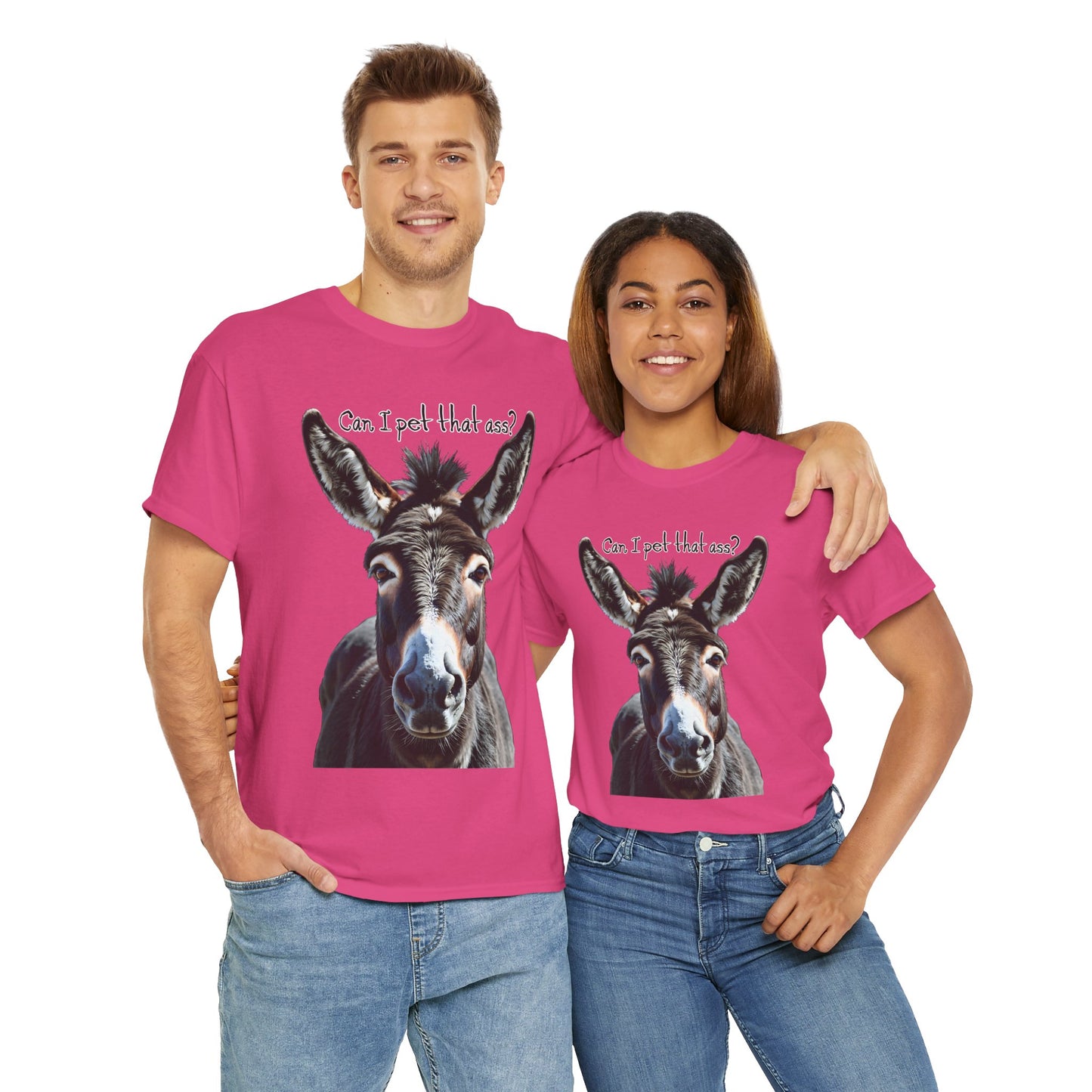 “Can I Pet That Ass?” Donkey Tee - Funny Unisex T-Shirt