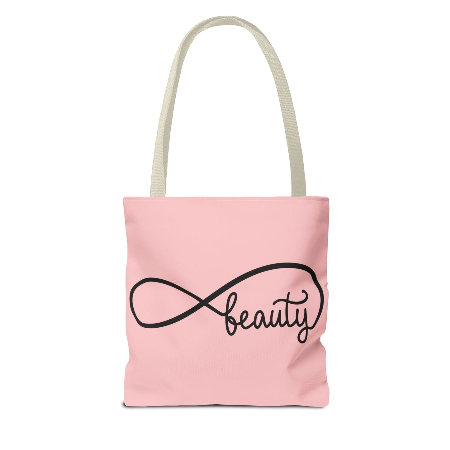 Pink Beauty Infinity Tote Bag – Inspirational Double-Sided Print in 3 Sizes