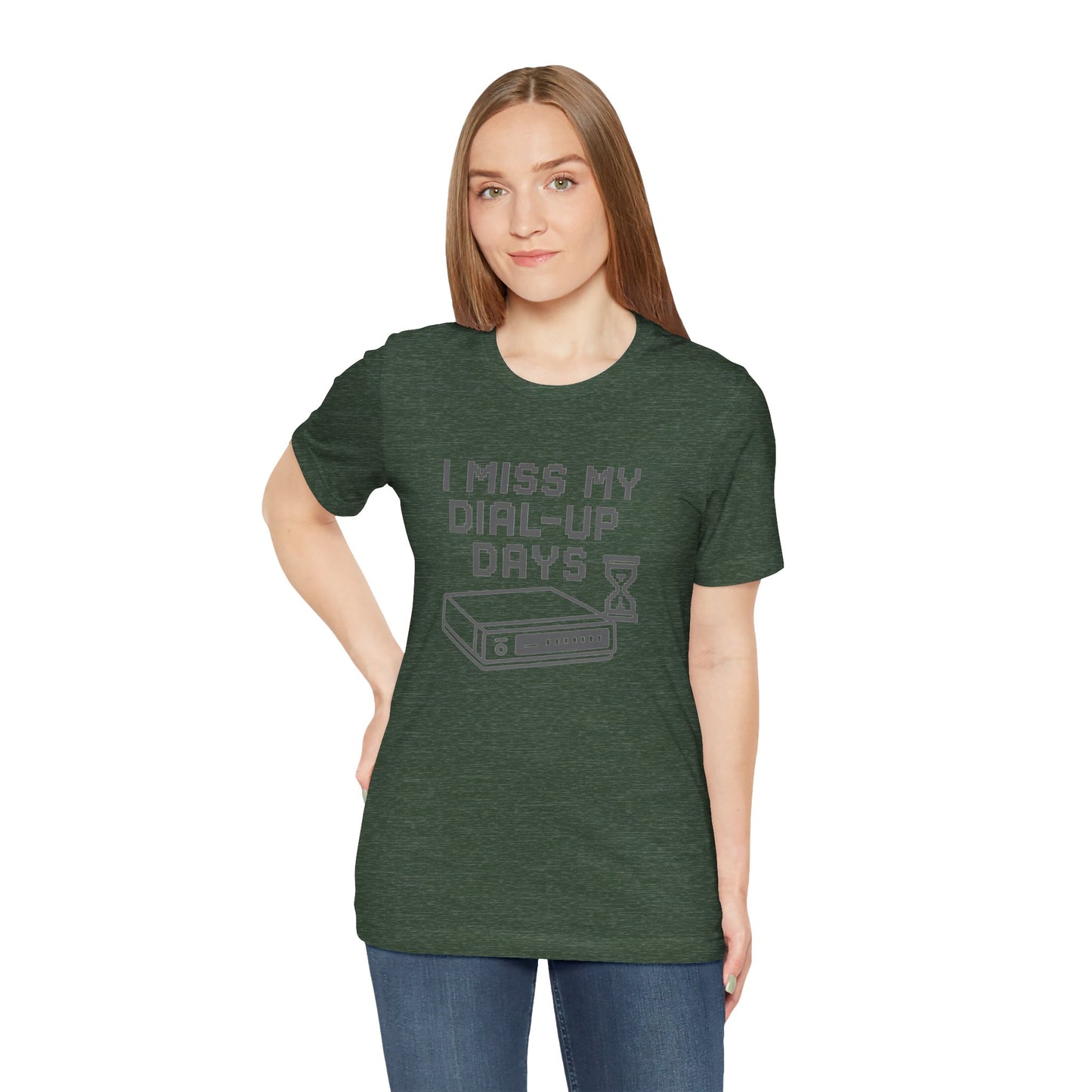 Nostalgic Dial-Up Days Tee – Retro Tech Shirt for 90s Kids, IT Pros & Internet Pioneers