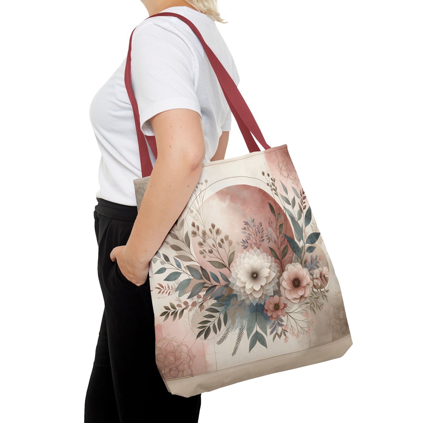 Floral Tote Bag – Elegant Eco-Friendly Accessory for Shopping, Weddings, and Gifting