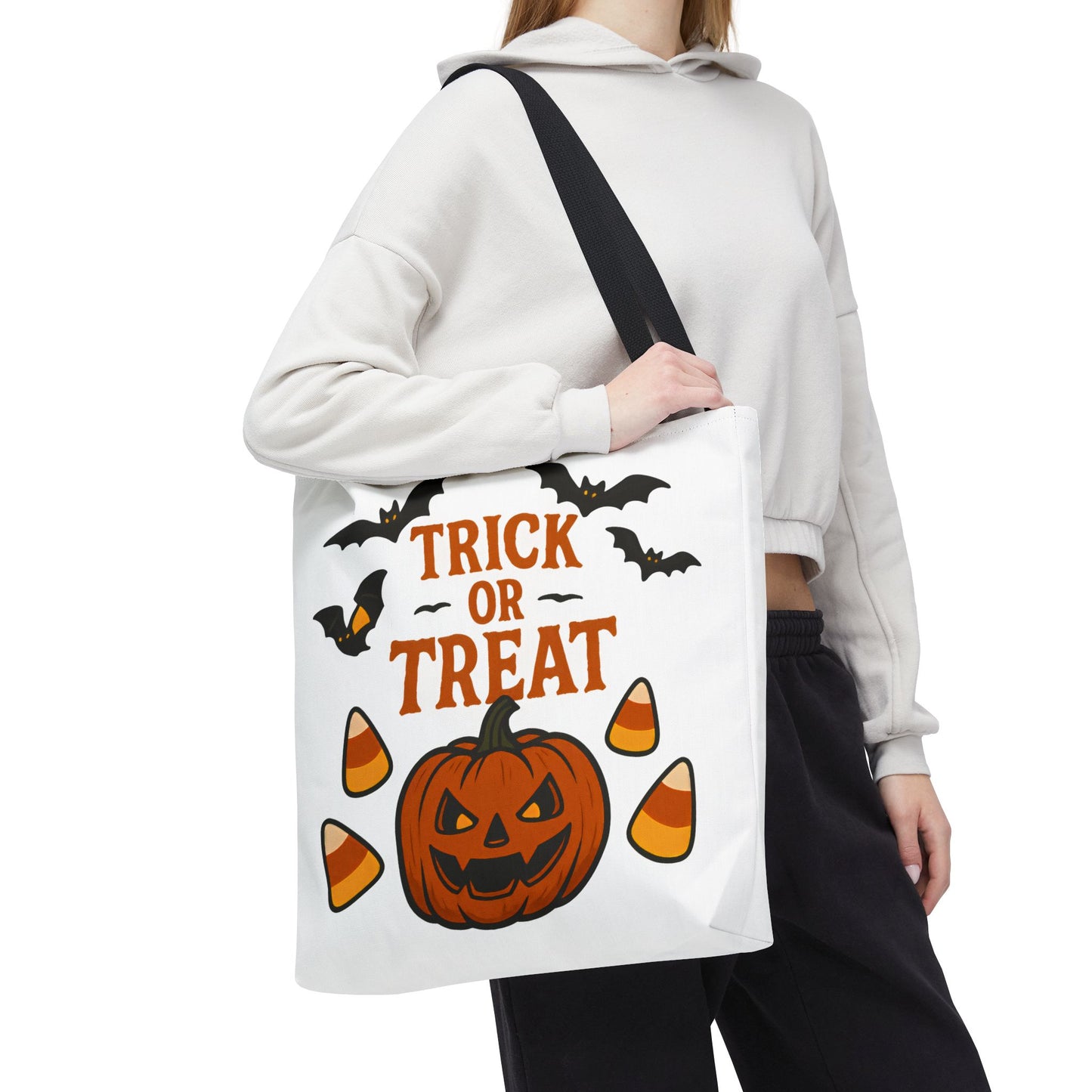 Halloween Trick or Treat Tote Bag – Spooky, Kid-Friendly Candy Carrier 🎃