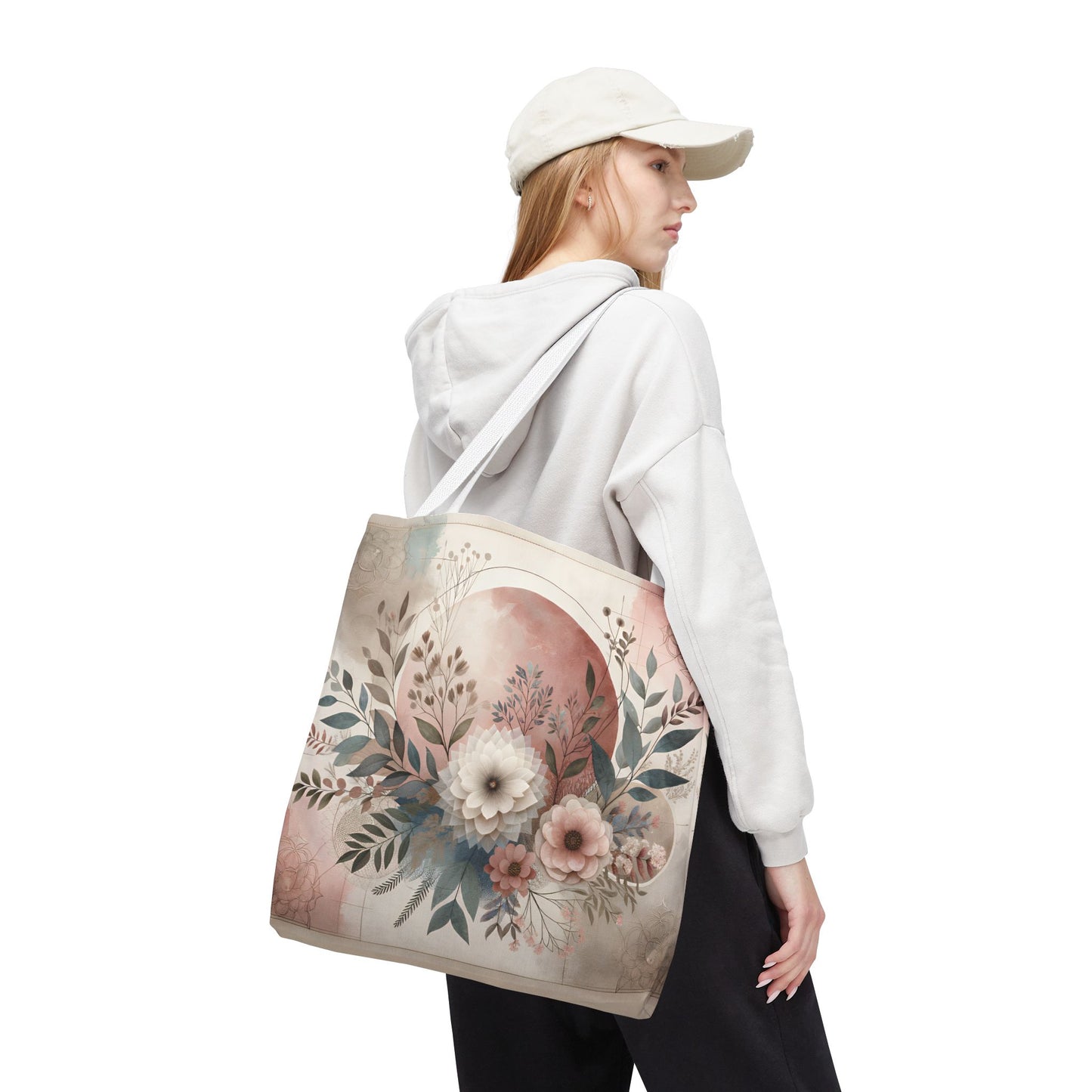 Floral Tote Bag – Elegant Eco-Friendly Accessory for Shopping, Weddings, and Gifting
