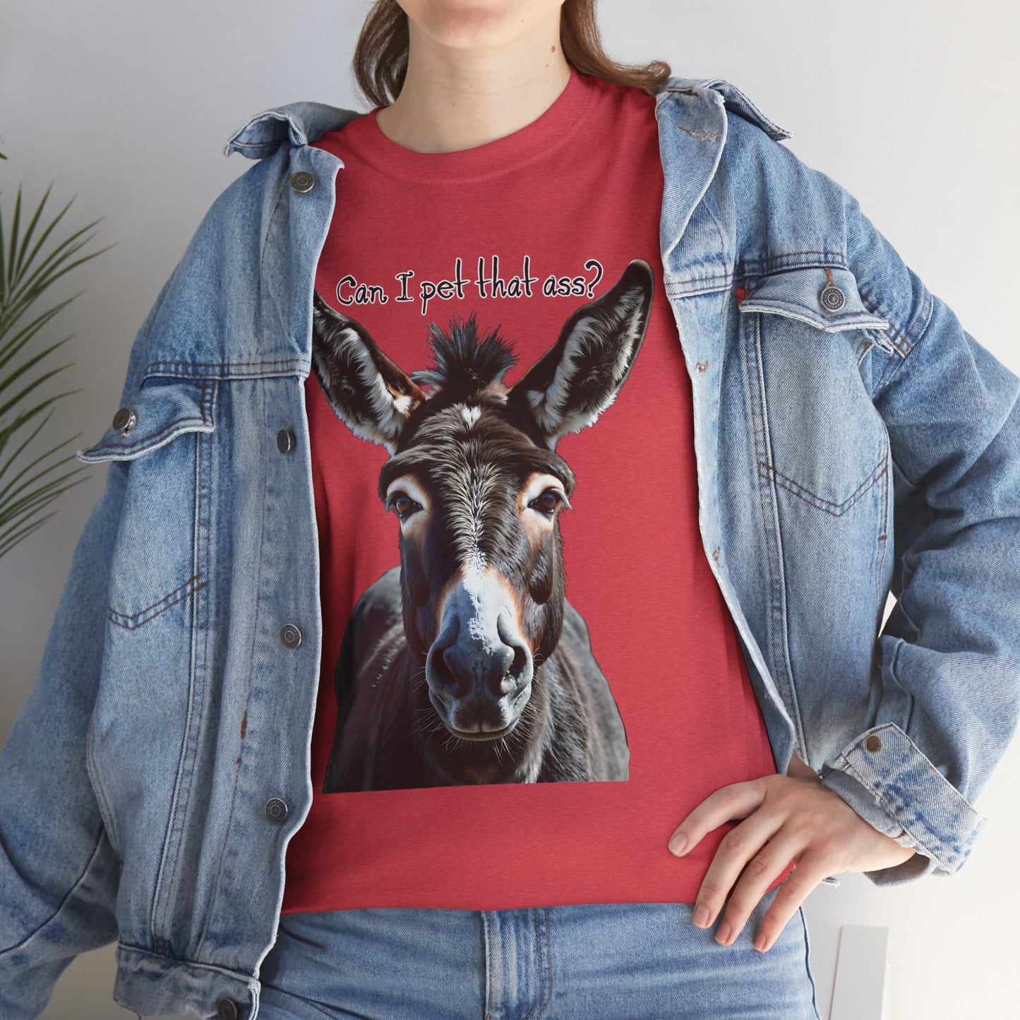 “Can I Pet That Ass?” Donkey Tee - Funny Unisex T-Shirt