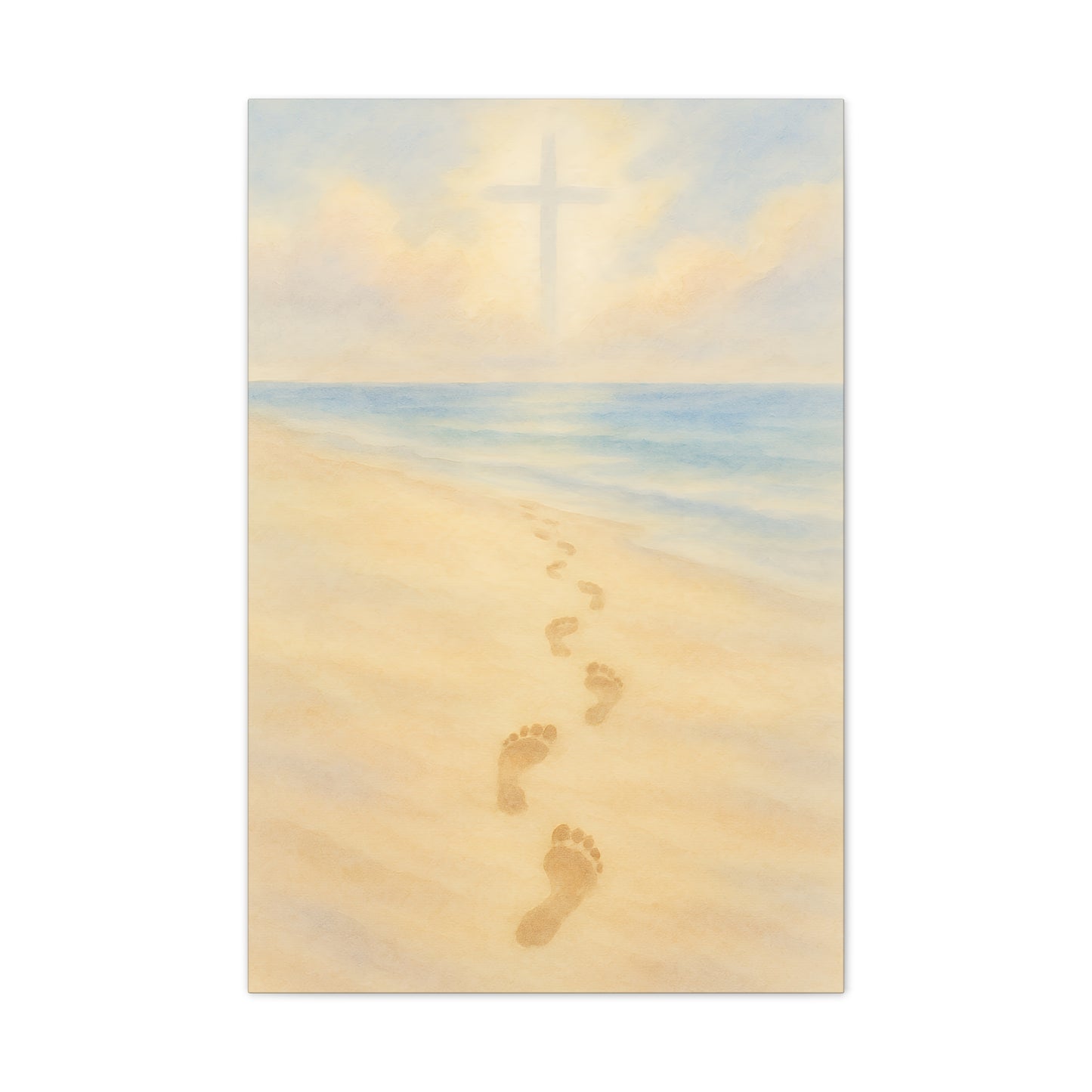 Footprints in the Sand Canvas