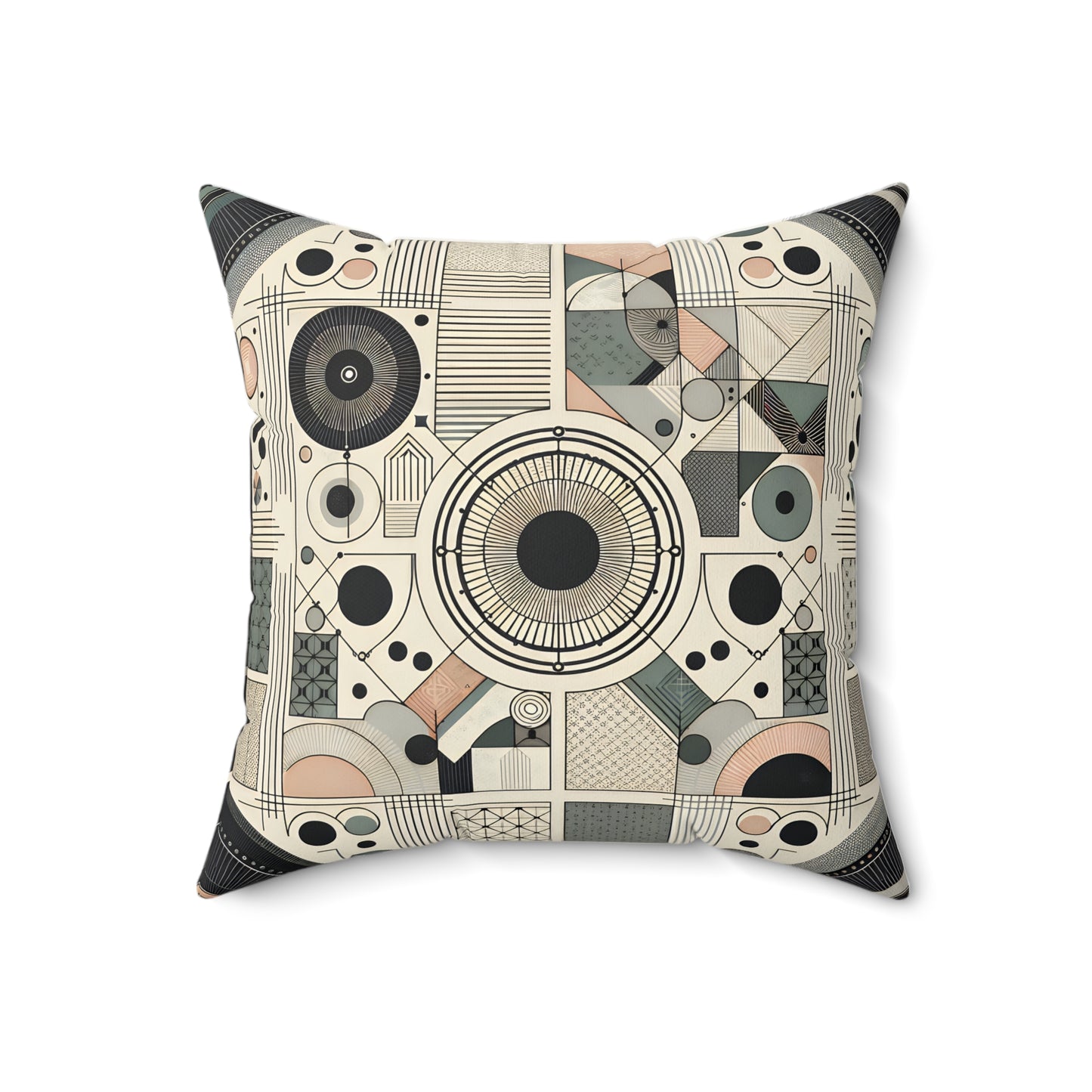 Abstract Geometric Decorative Pillow – Modern Accent for Stylish Spaces