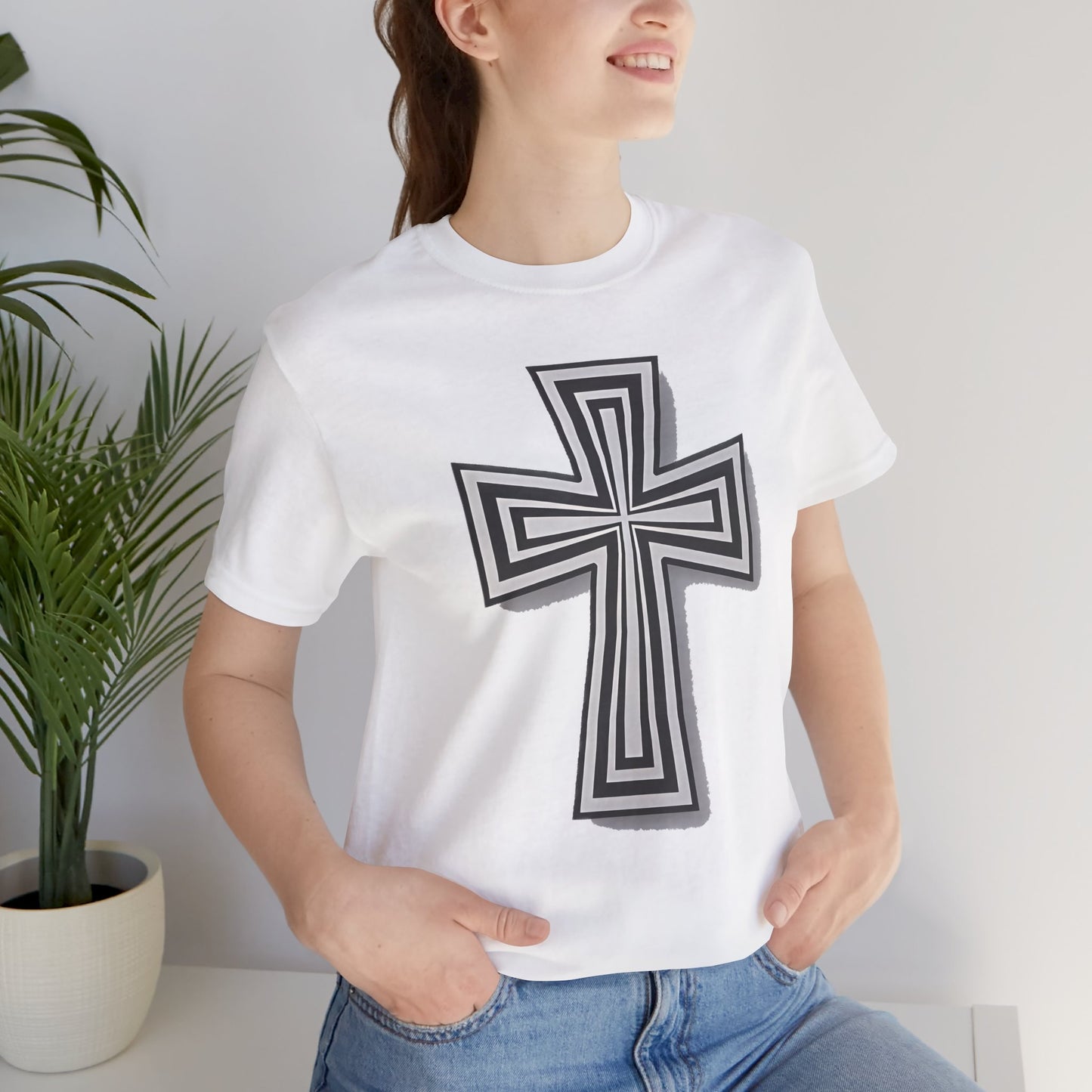 Faith-Inspired Cross Tee - Unisex Jersey Shirt