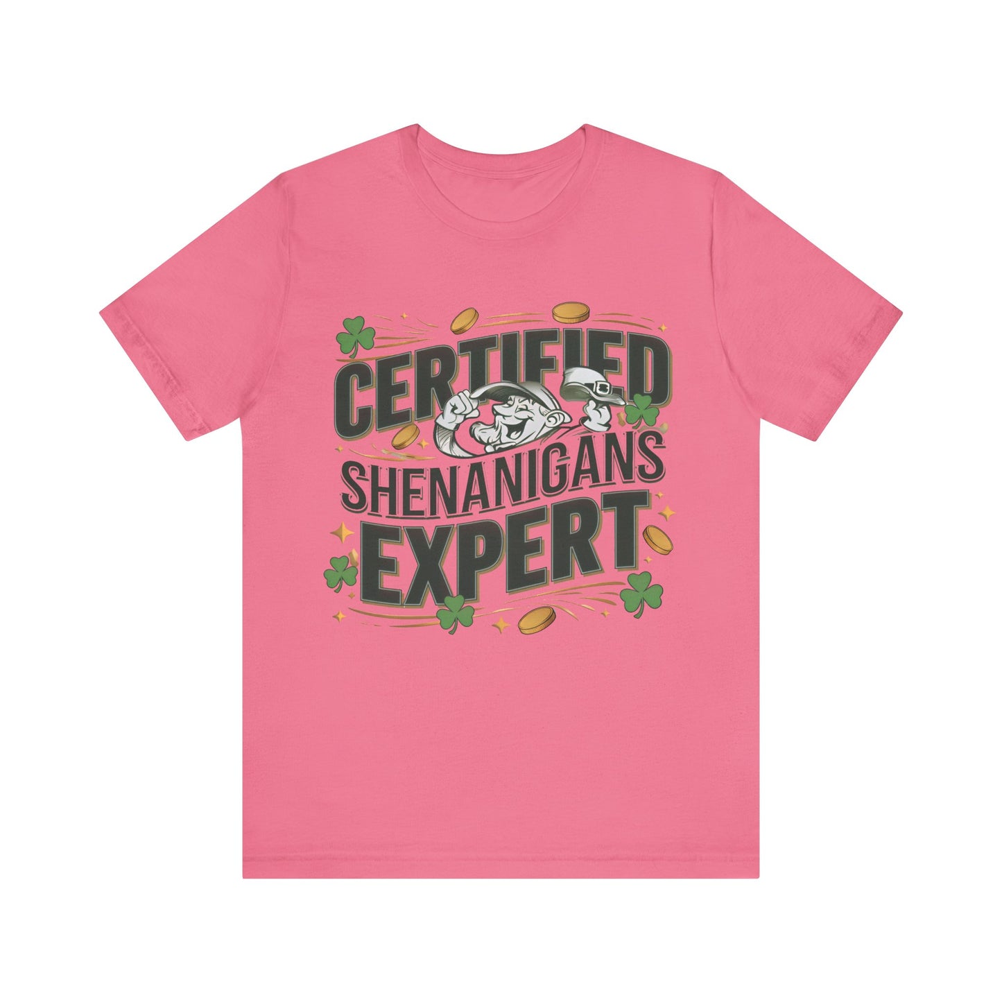 Certified Shenanigans Expert Leprechaun St Patrick's Day T-Shirt - Unisex Festive Irish Apparel