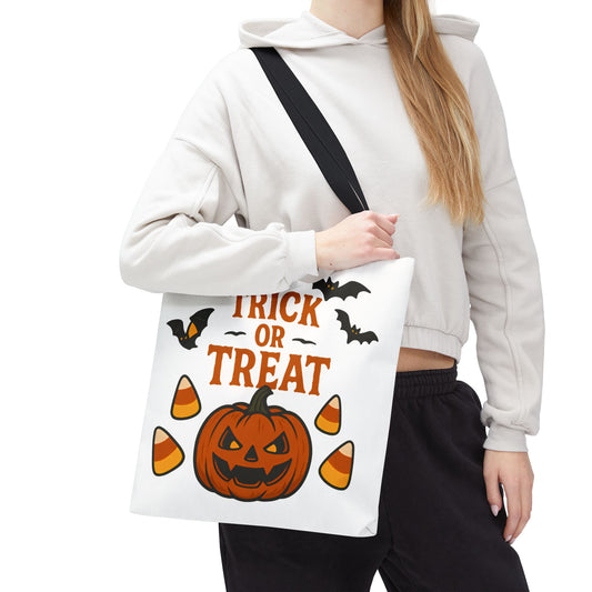 Halloween Trick or Treat Tote Bag – Spooky, Kid-Friendly Candy Carrier 🎃