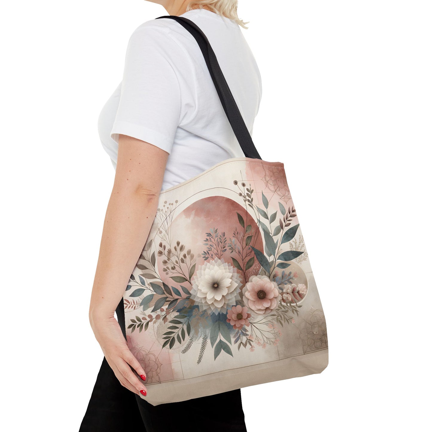 Floral Tote Bag – Elegant Eco-Friendly Accessory for Shopping, Weddings, and Gifting
