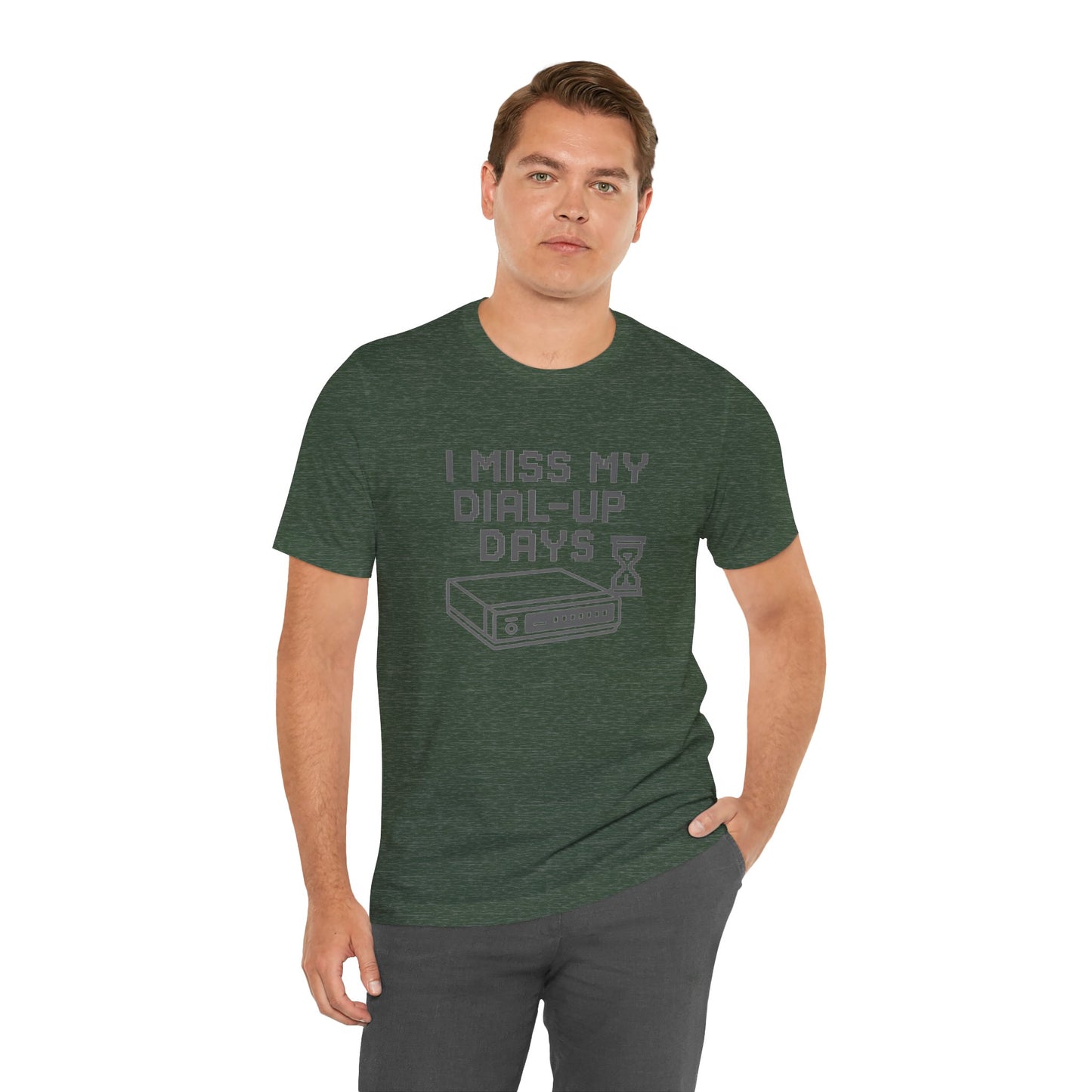 Nostalgic Dial-Up Days Tee – Retro Tech Shirt for 90s Kids, IT Pros & Internet Pioneers