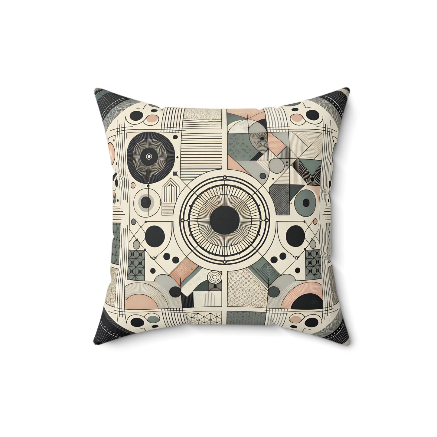 Abstract Geometric Decorative Pillow – Modern Accent for Stylish Spaces