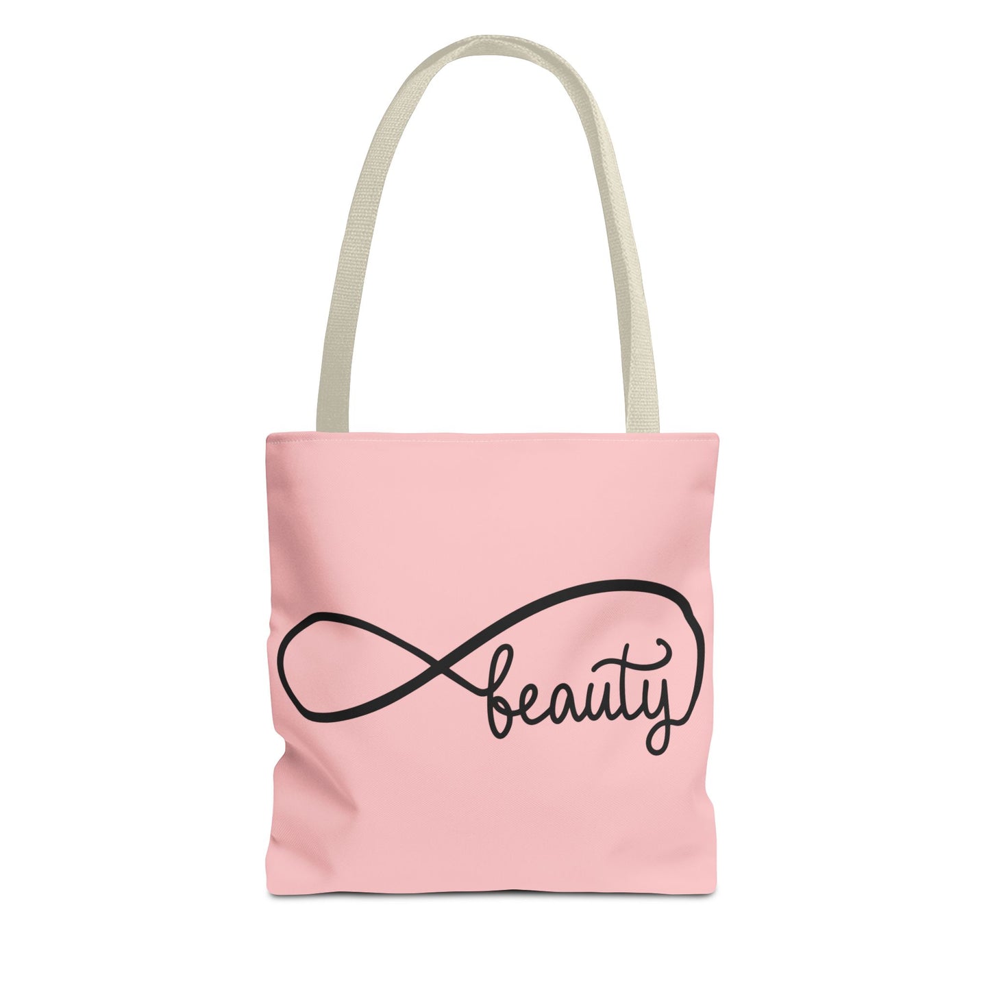 Pink Beauty Infinity Tote Bag – Inspirational Double-Sided Print in 3 Sizes