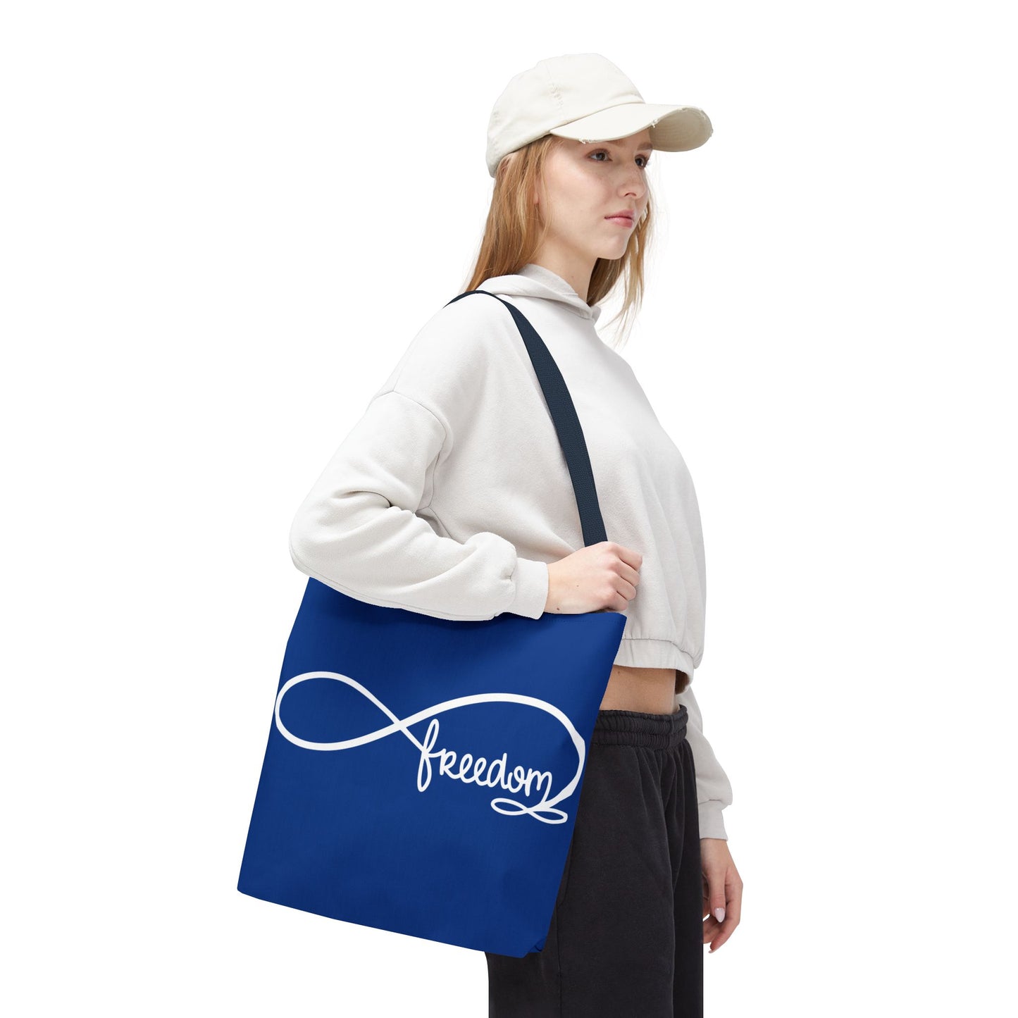 Freedom Infinity Symbol Tote Bag – Patriotic Everyday Carry, Double-Sided Print
