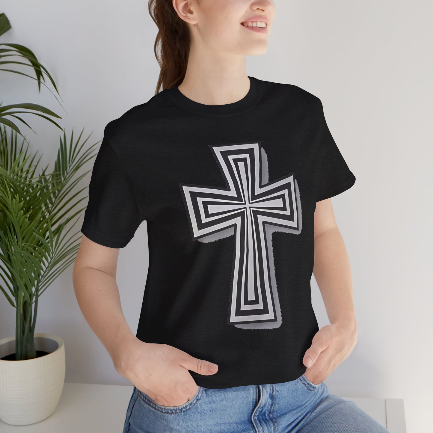 Faith-Inspired Cross Tee - Unisex Jersey Shirt