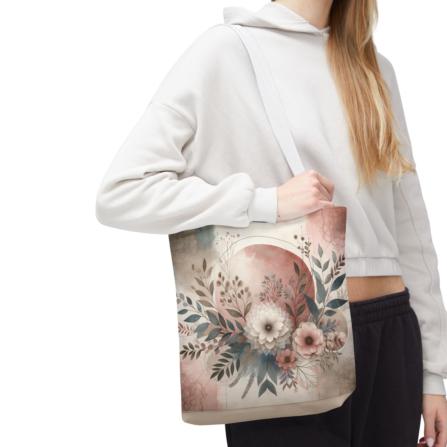 Floral Tote Bag – Elegant Eco-Friendly Accessory for Shopping, Weddings, and Gifting