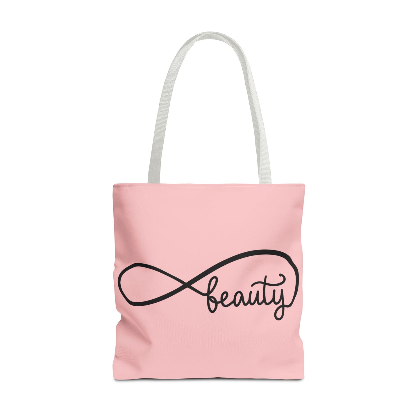 Pink Beauty Infinity Tote Bag – Inspirational Double-Sided Print in 3 Sizes