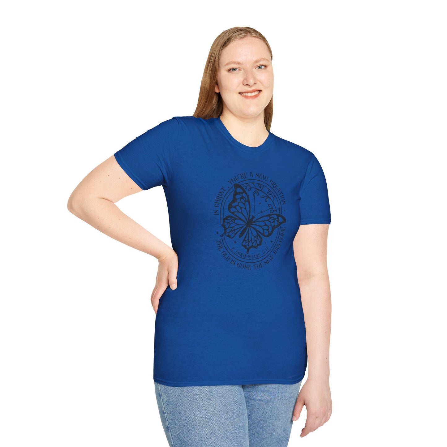 2 Corinthians 5:17 – New Creation Butterfly T-Shirt