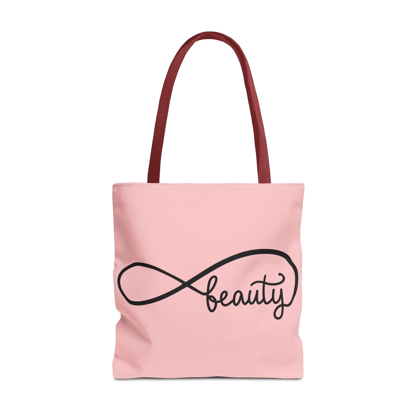Pink Beauty Infinity Tote Bag – Inspirational Double-Sided Print in 3 Sizes