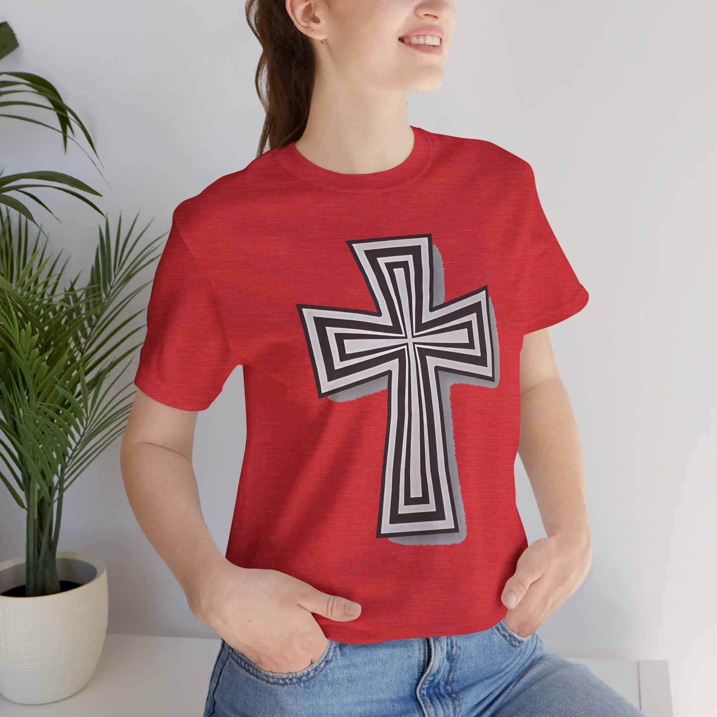 Faith-Inspired Cross Tee - Unisex Jersey Shirt